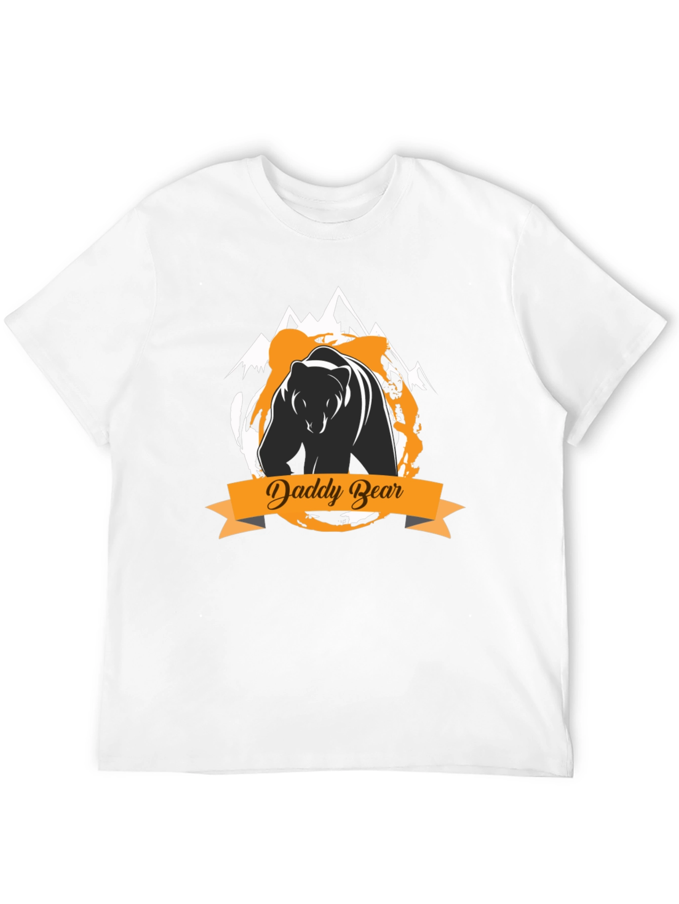 Daddy Bear Graphic Tee - Black Cotton T-Shirt
