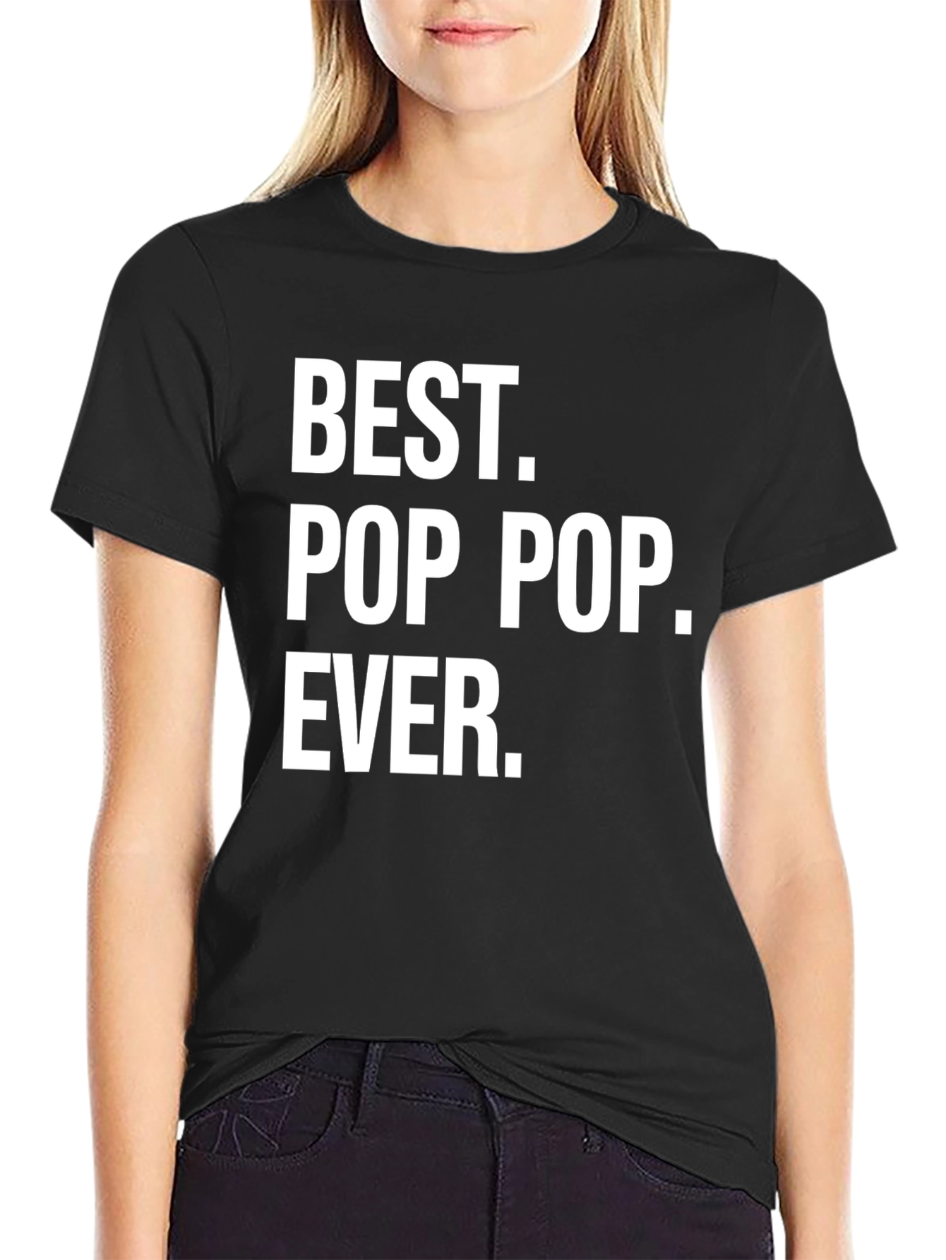 Best Pop Pop Ever Black T-Shirt