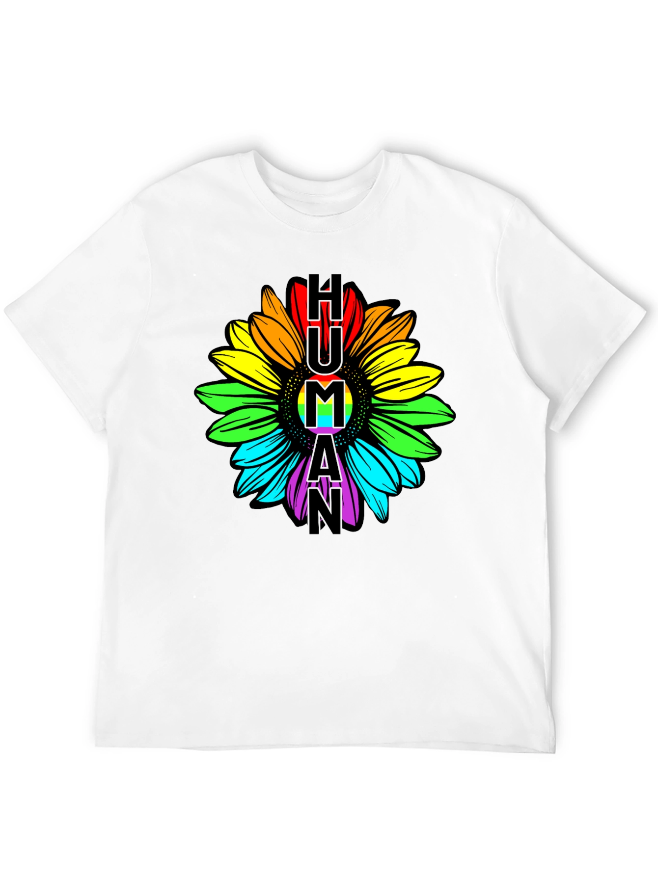 Human Pride Sunflower Graphic Tee