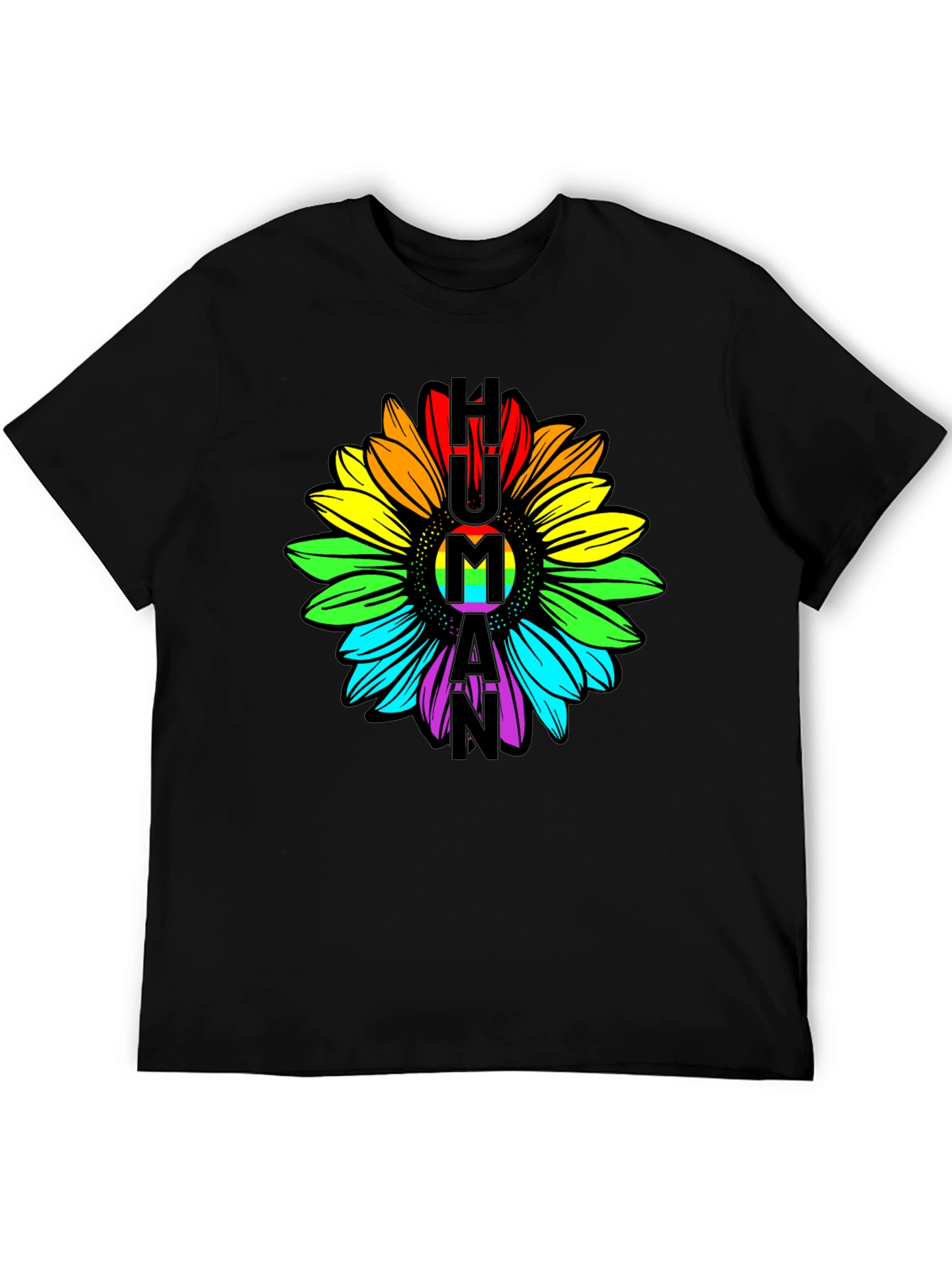 Human Pride Sunflower Graphic Tee