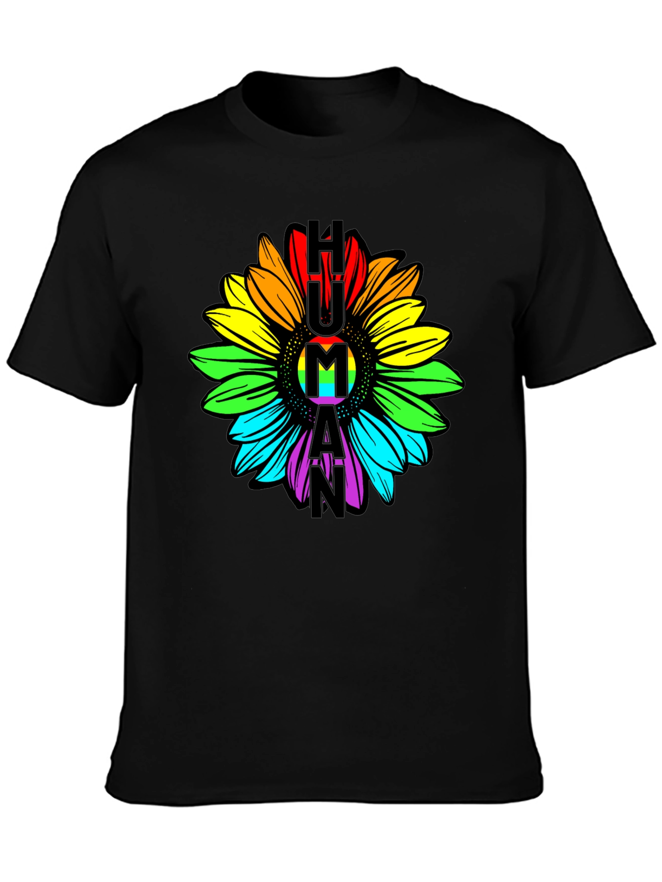 Human Pride Sunflower Graphic Tee