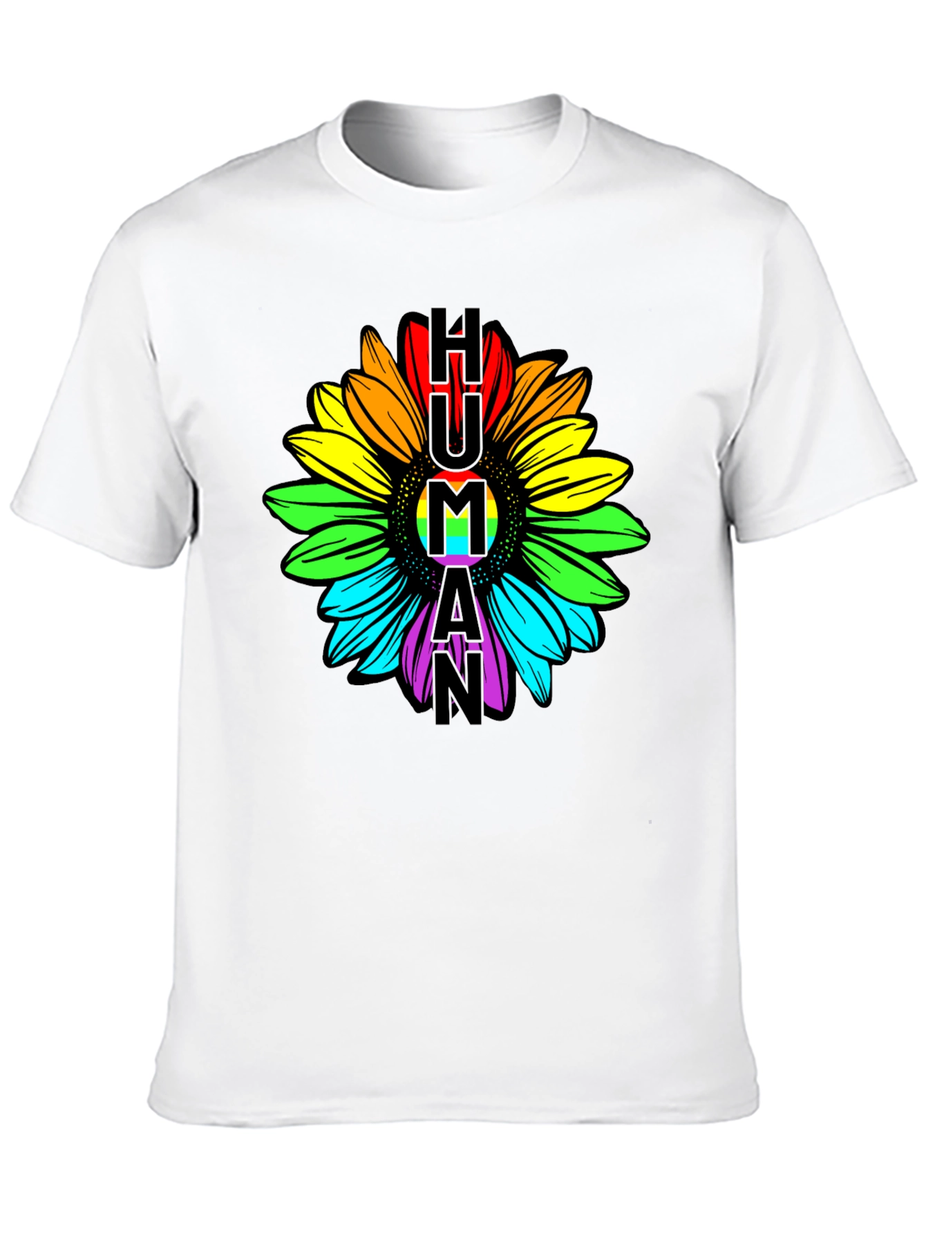 Human Pride Sunflower Graphic Tee