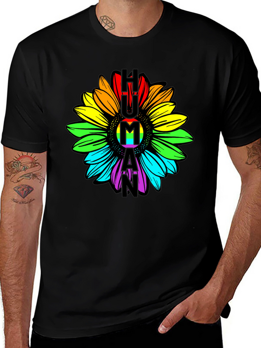 Human Pride Sunflower Graphic Tee