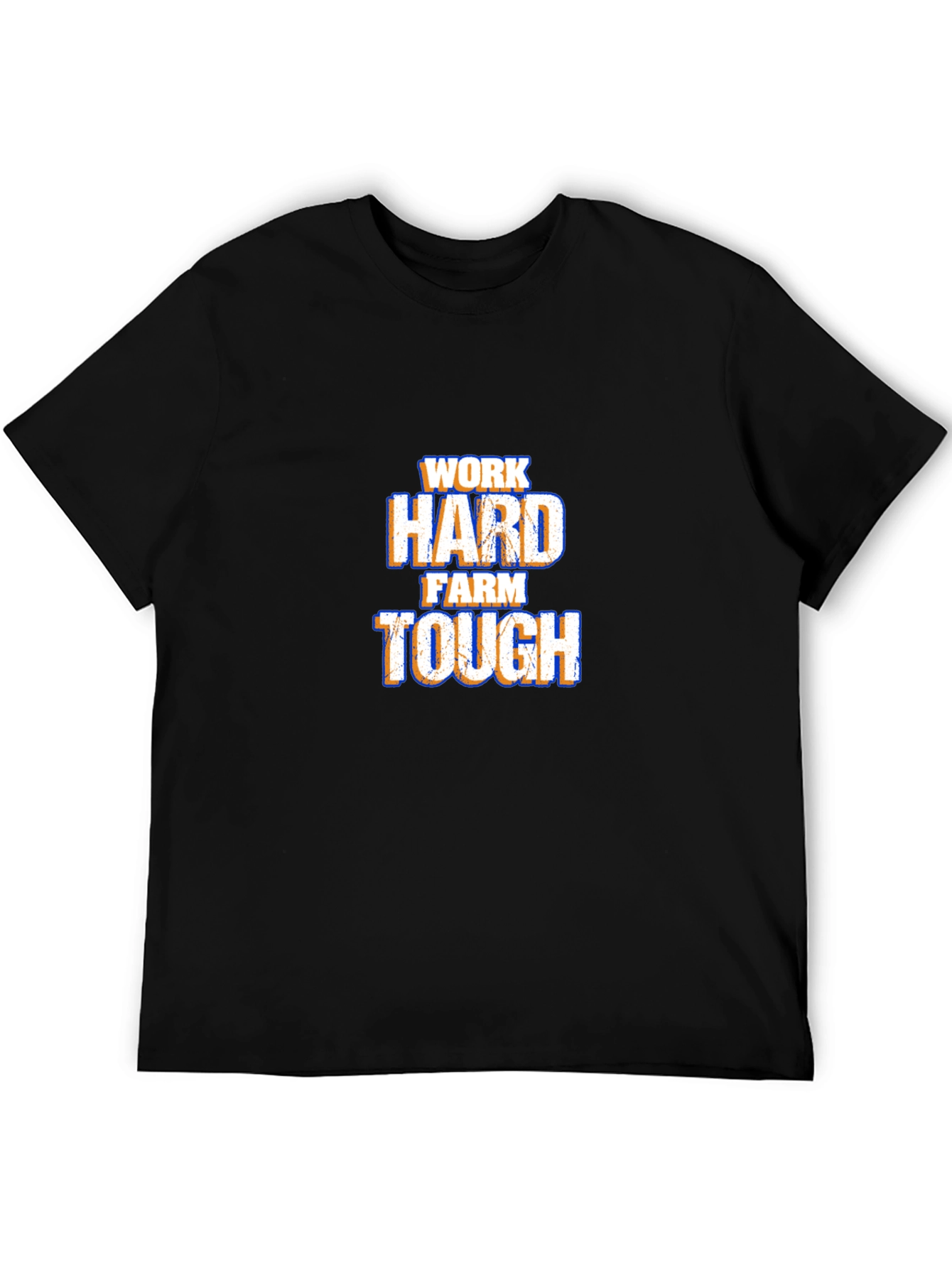 Work Hard Farm Tough T-Shirt - Black
