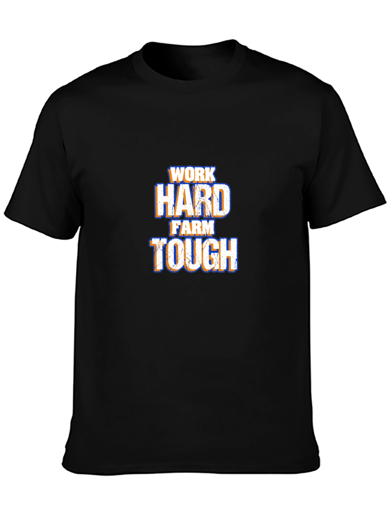 Work Hard Farm Tough T-Shirt - Black