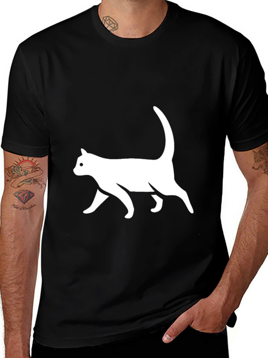 Cool Cat Graphic Tee - Black T-Shirt