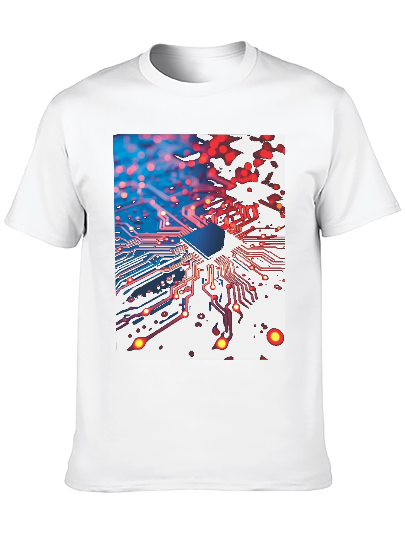 Circuit Board Graphic Tee - Tech Inspired Style