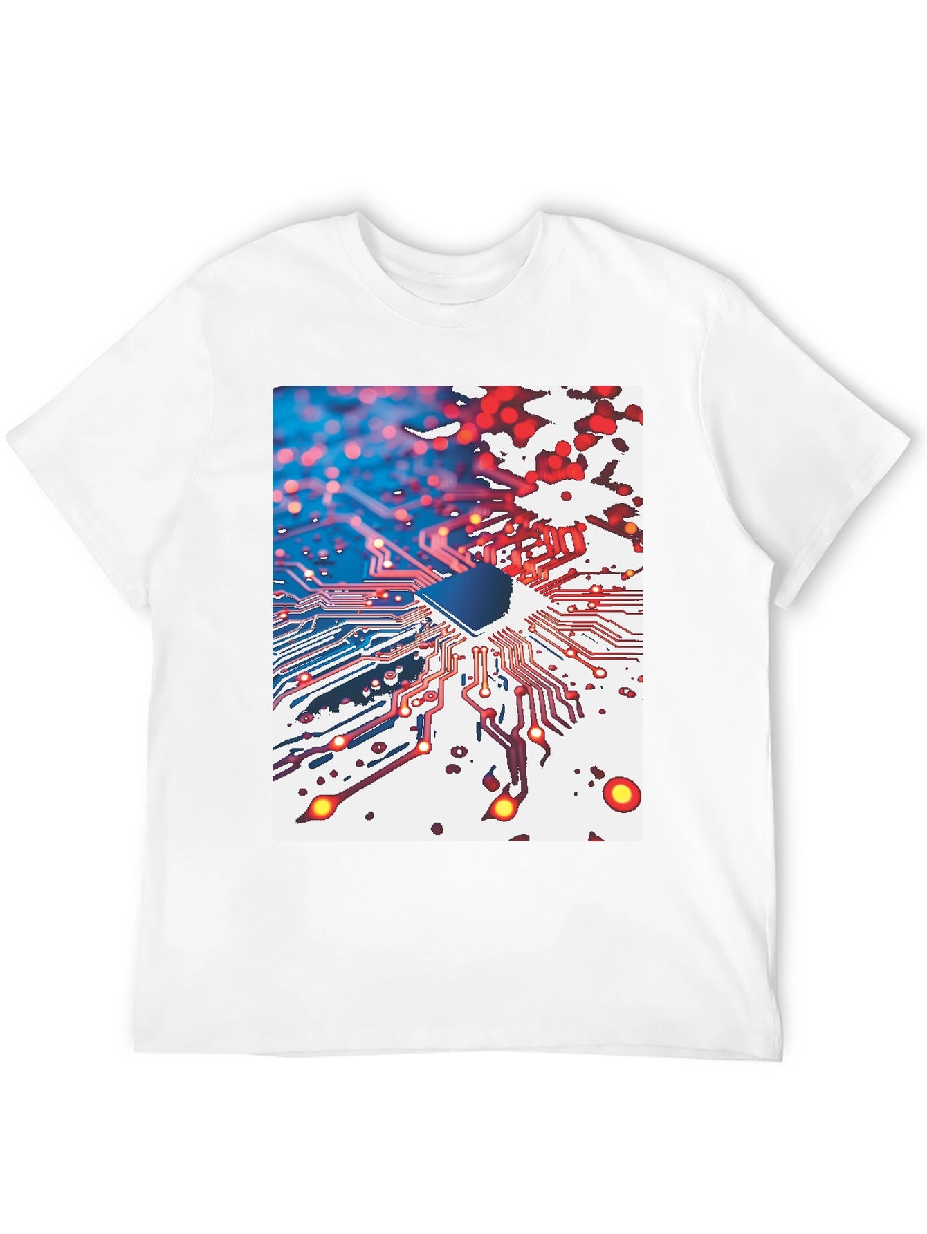 Circuit Board Graphic Tee - Tech Inspired Style