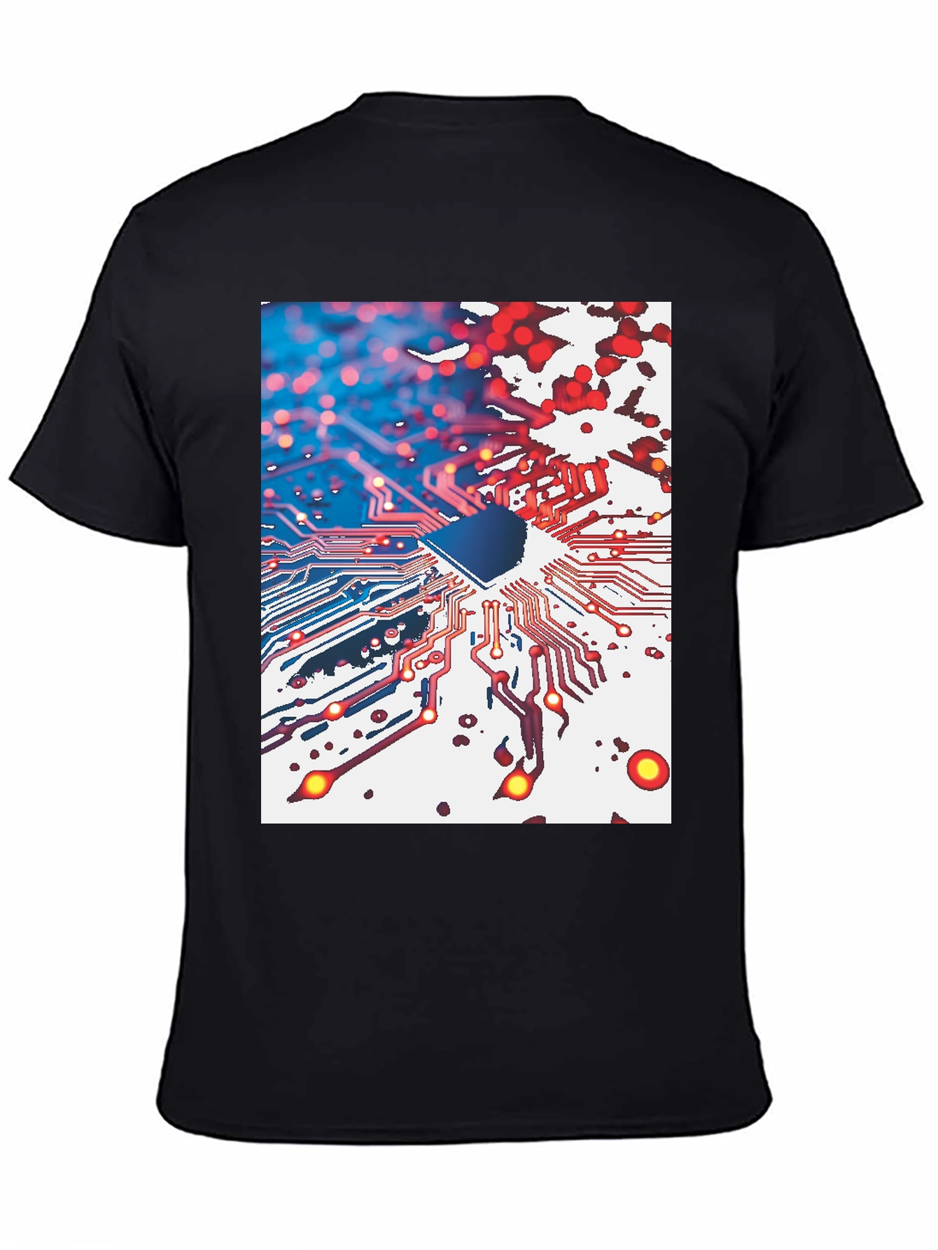 Circuit Board Graphic Tee - Tech Inspired Style