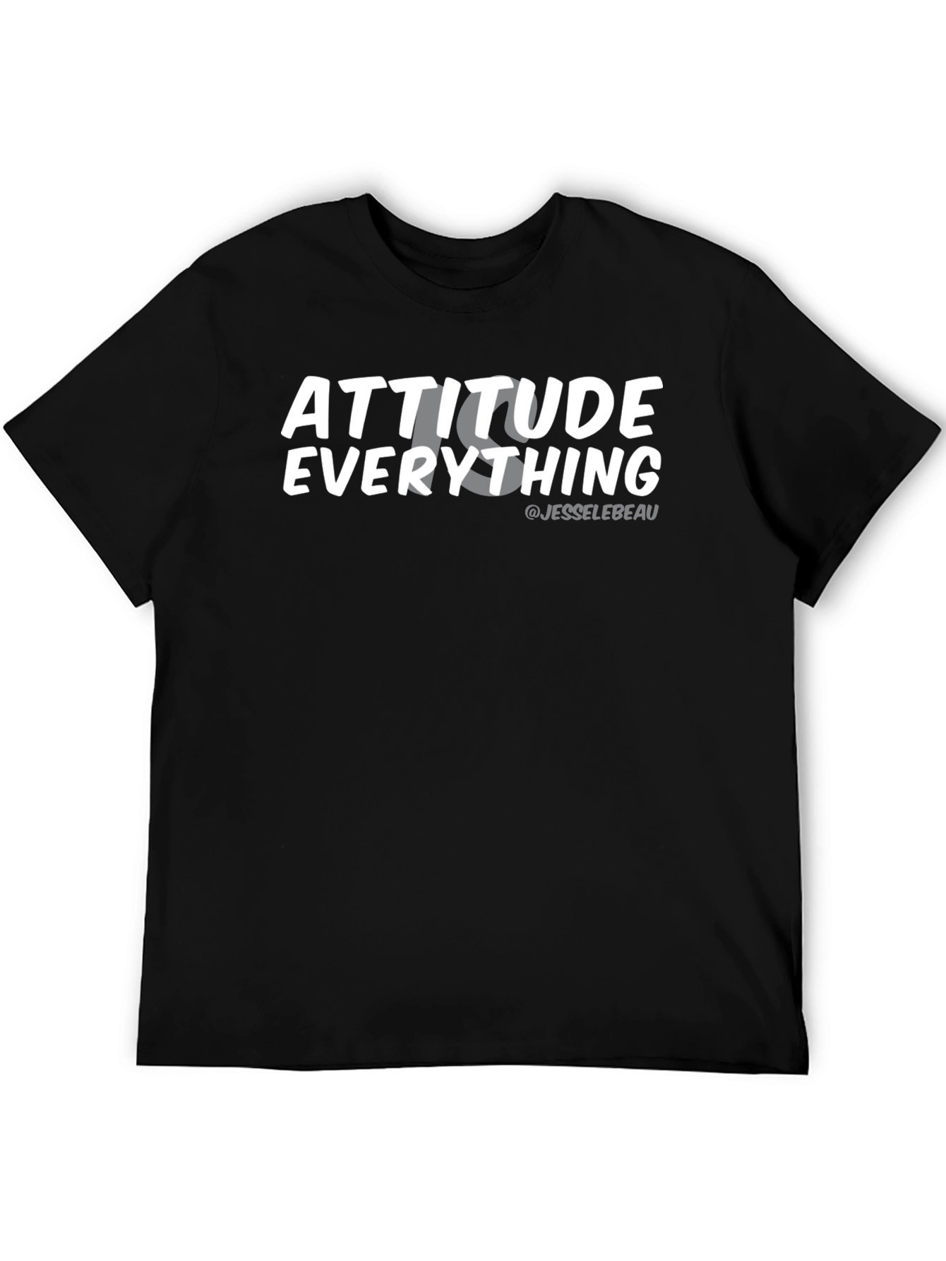 Attitude Is Everything Graphic Tee - Black