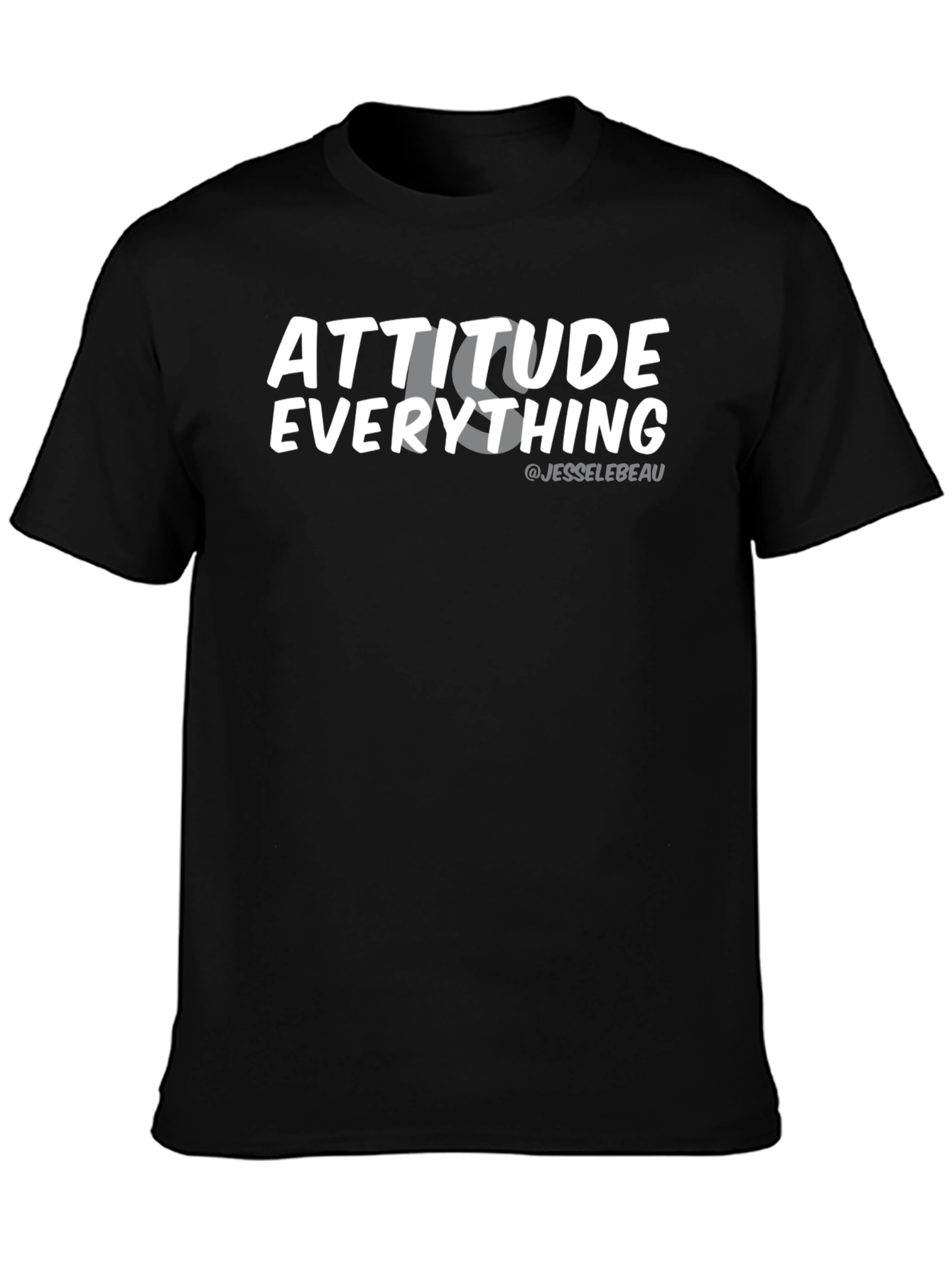 Attitude Is Everything Graphic Tee - Black