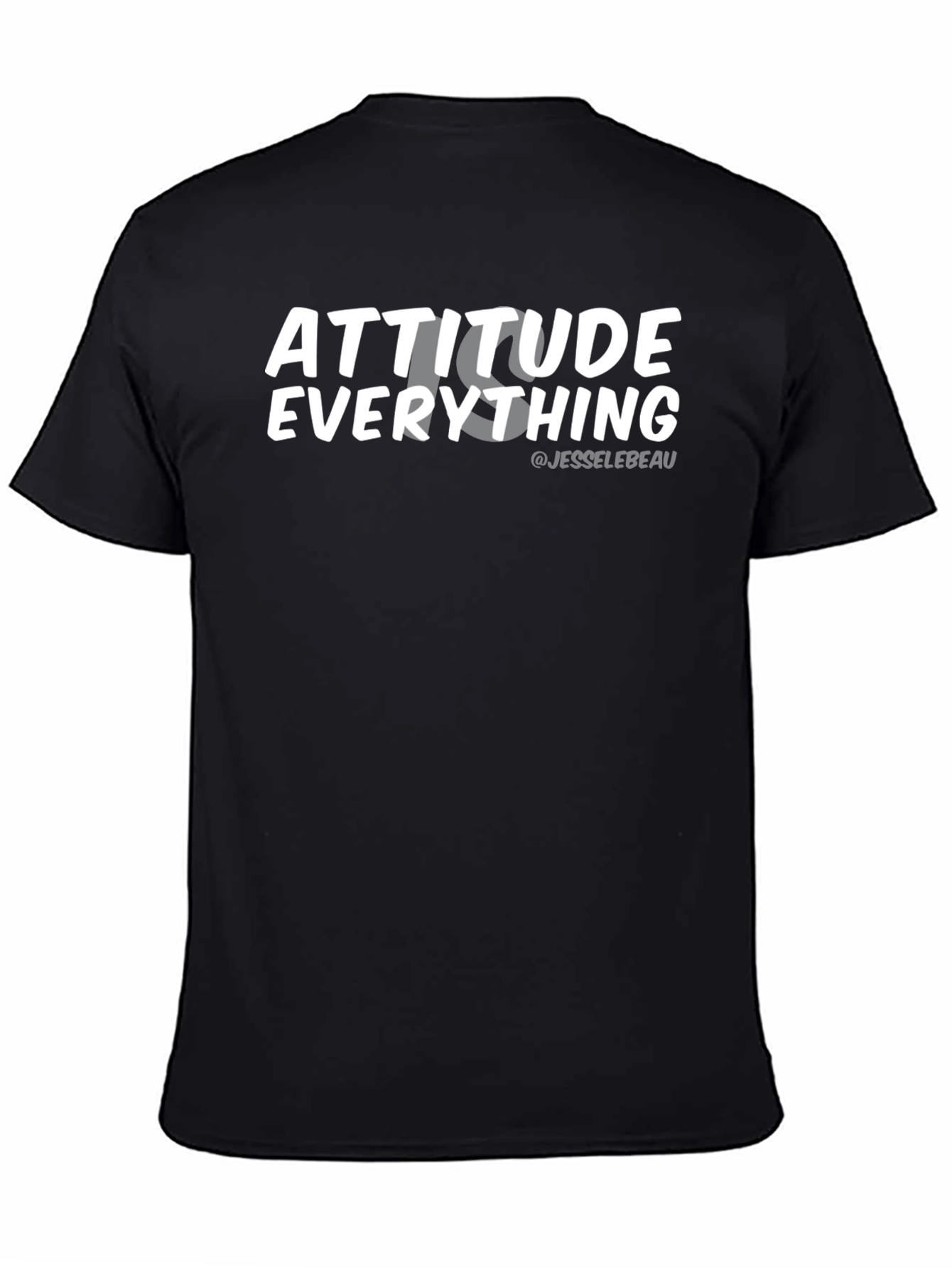Attitude Is Everything Graphic Tee - Black