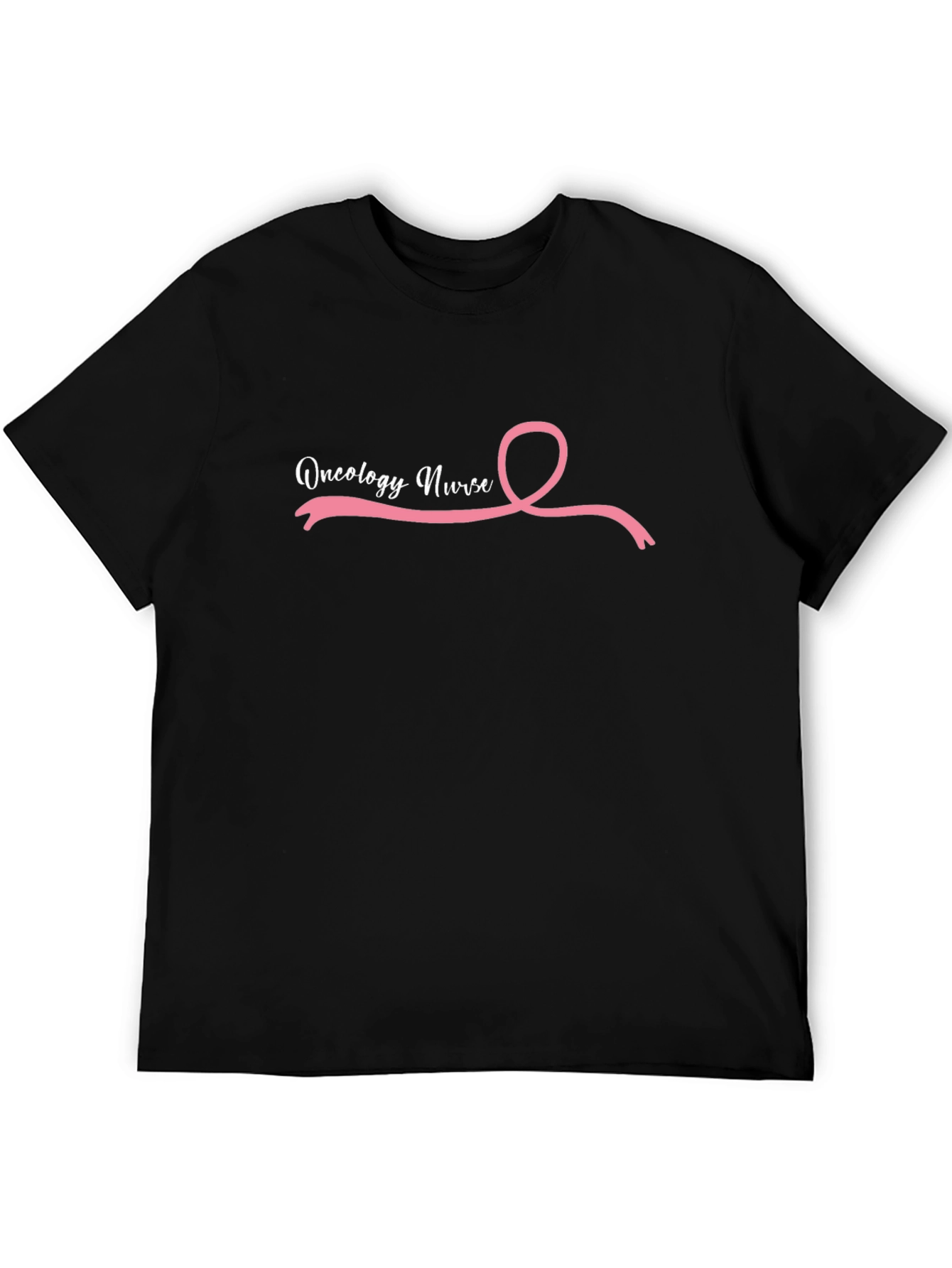 Oncology Nurse Ribbon Black T-Shirt