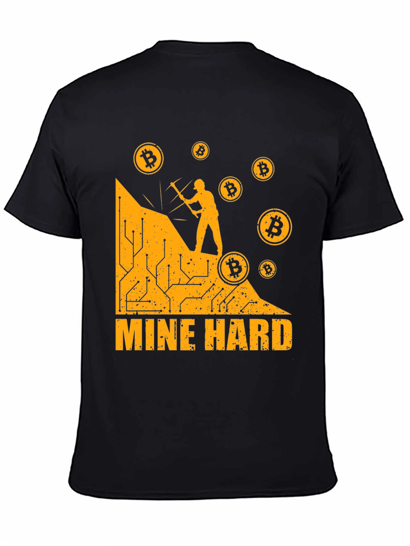 Mine Hard Bitcoin T-Shirt - Crypto Miner Tee