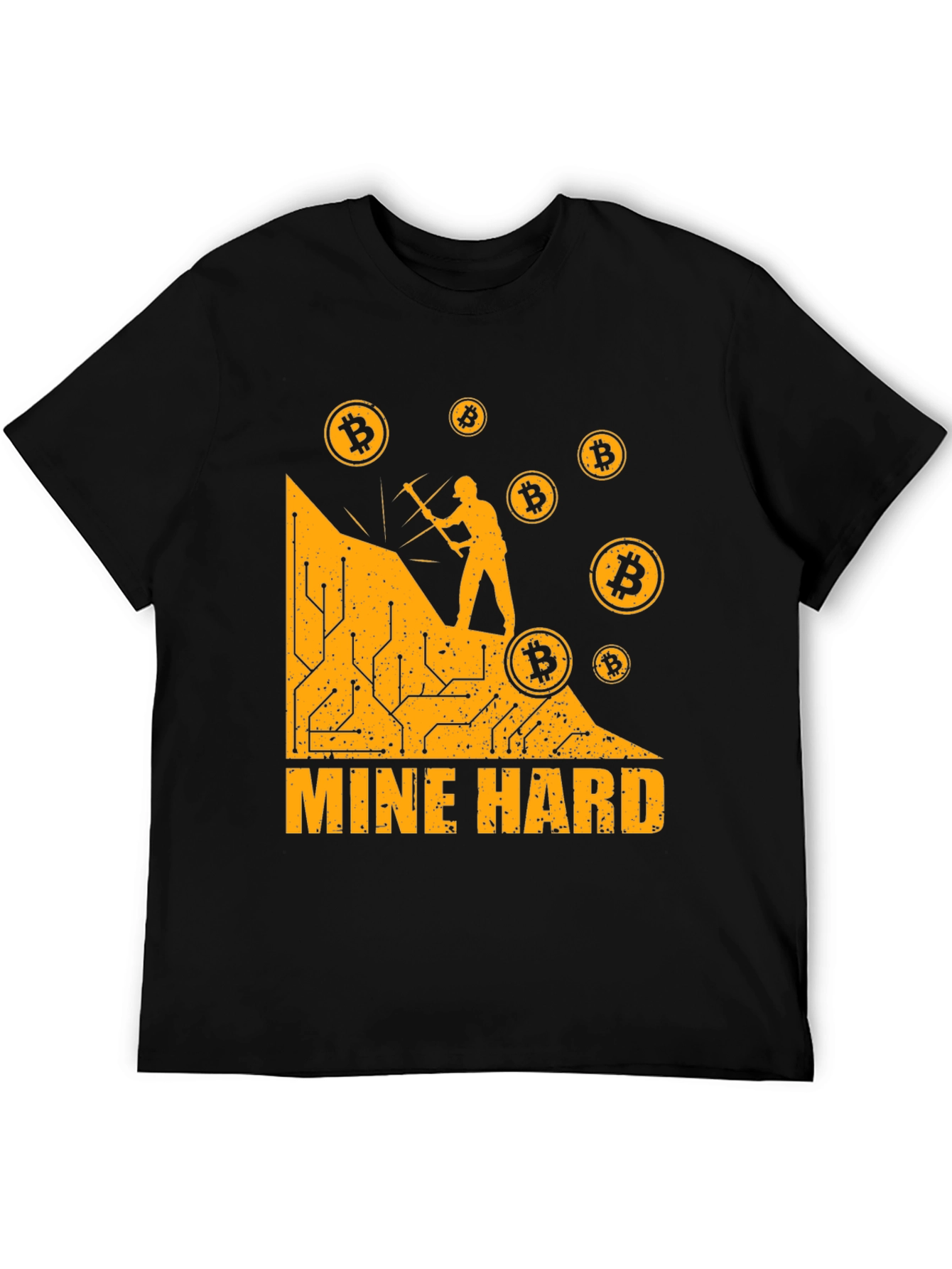 Mine Hard Bitcoin T-Shirt - Crypto Miner Tee