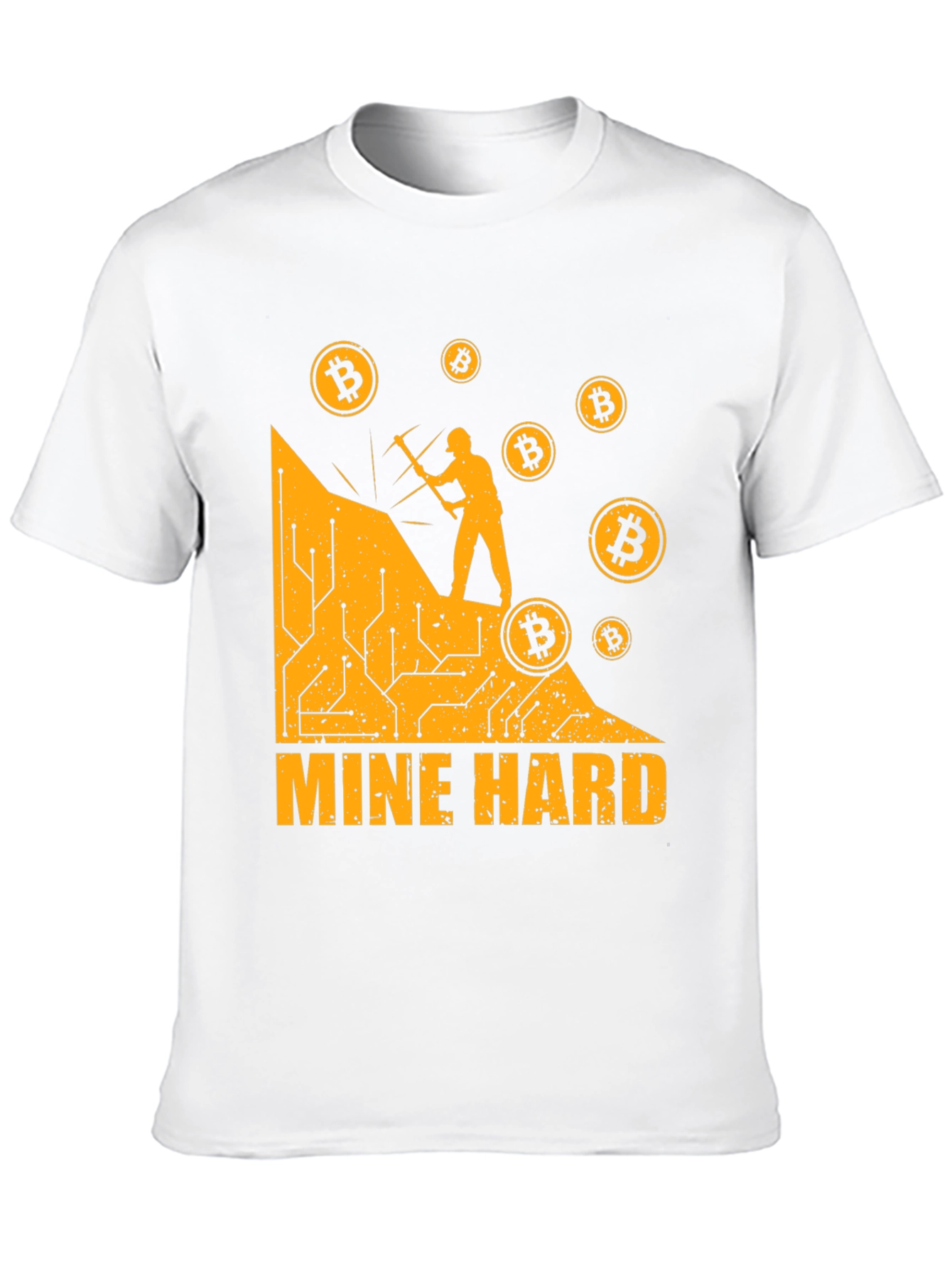 Mine Hard Bitcoin T-Shirt - Crypto Miner Tee