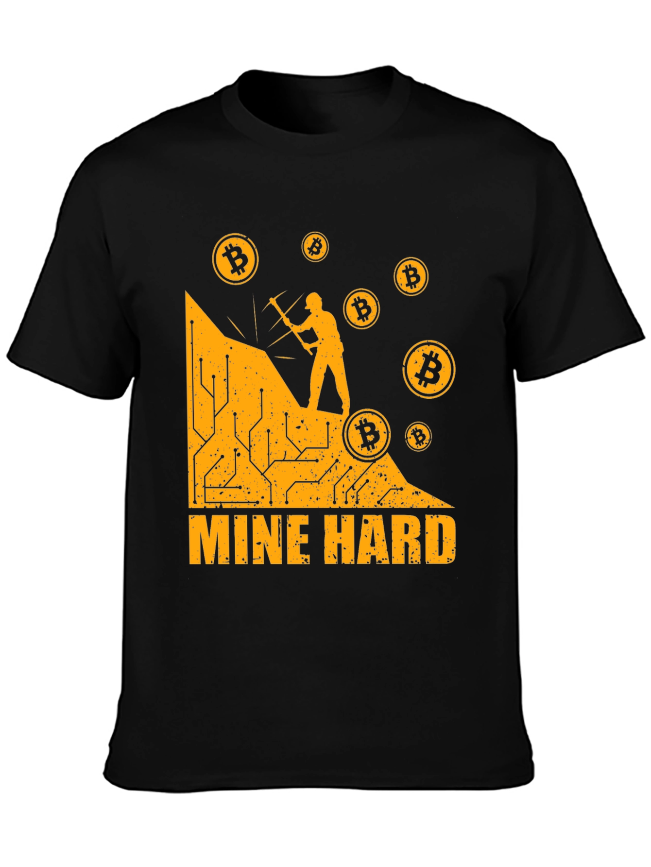 Mine Hard Bitcoin T-Shirt - Crypto Miner Tee