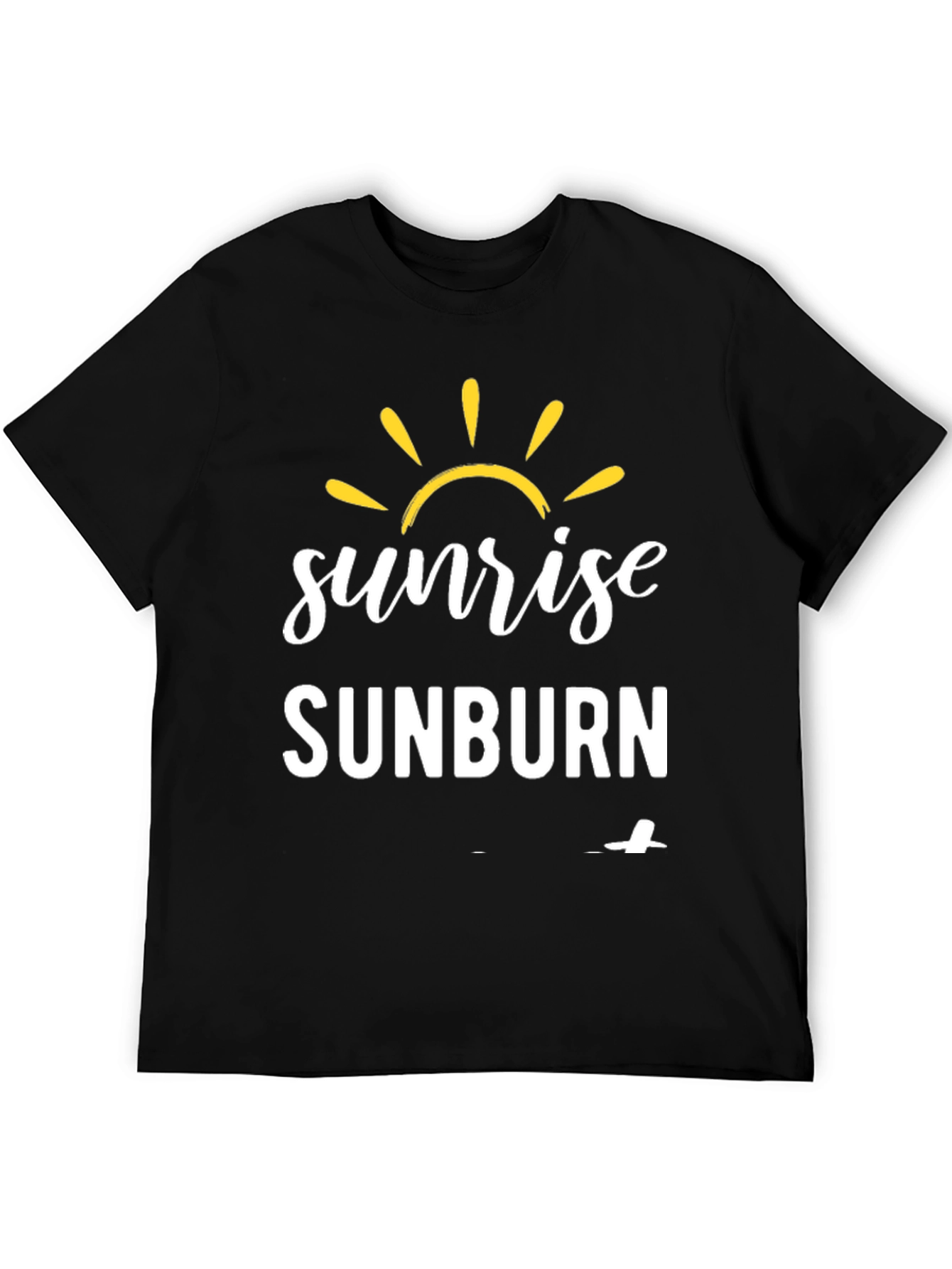 Sunrise Sunburn T-Shirt - Black Graphic Tee