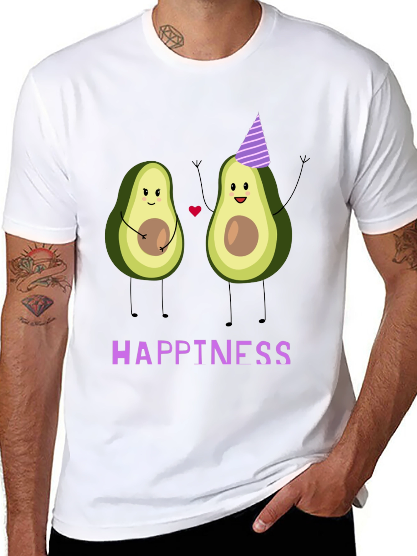 Avocado Happiness Graphic T-Shirt