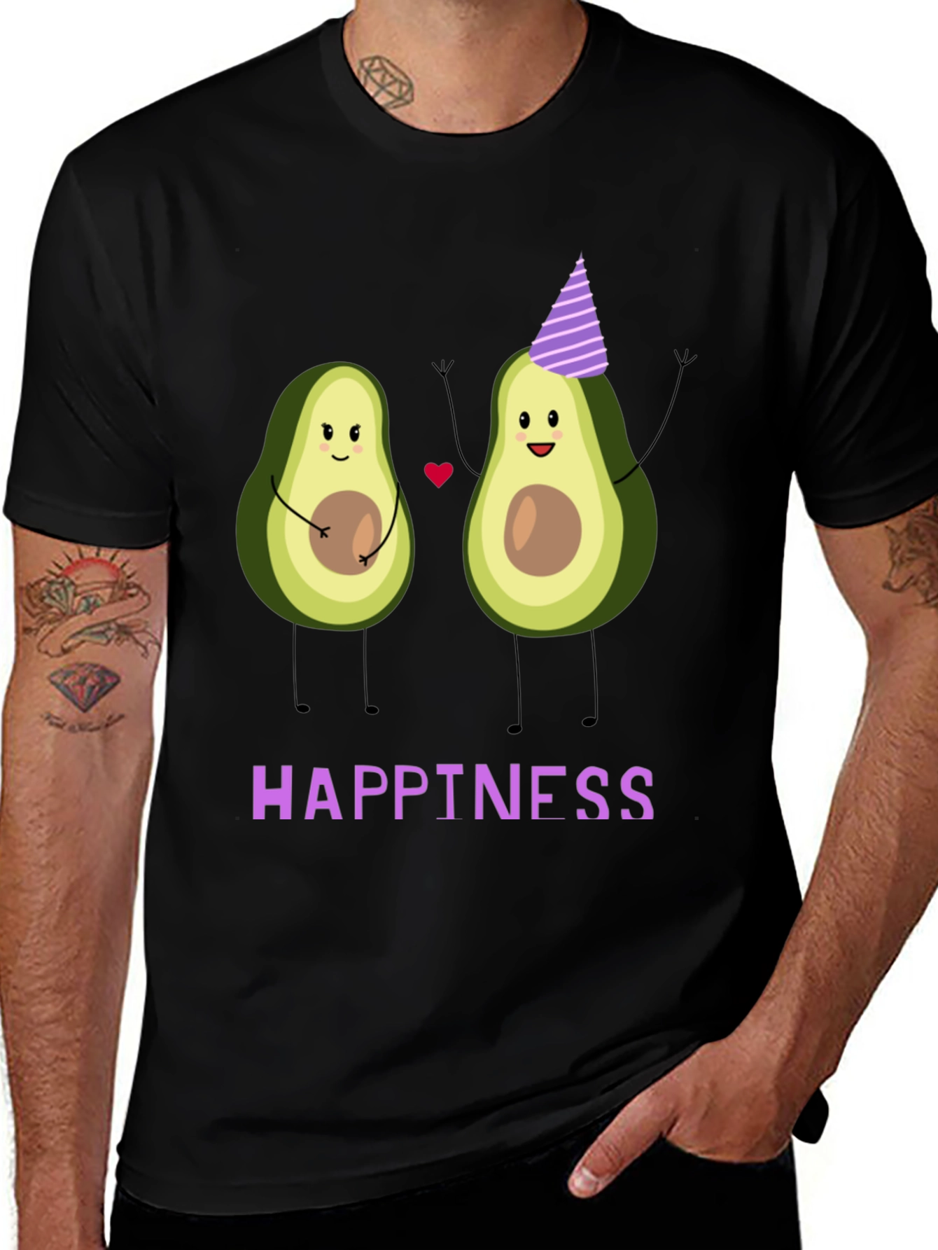 Avocado Happiness Graphic T-Shirt