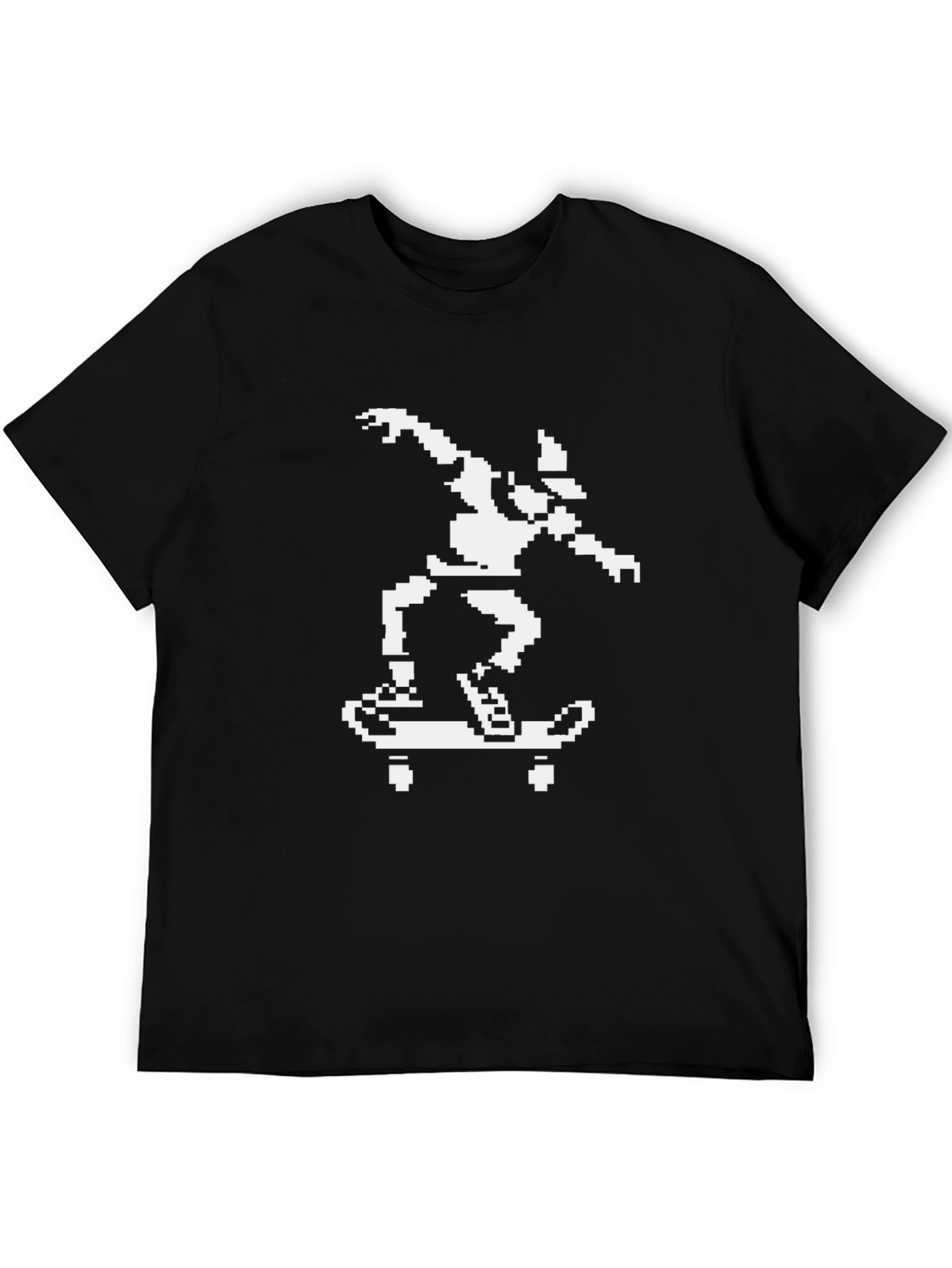 Retro 8-Bit Skateboard T-Shirt