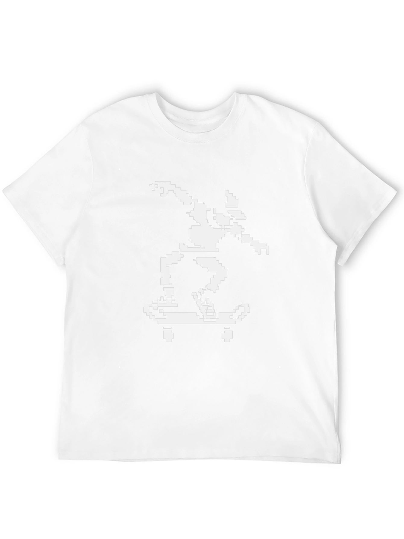Retro 8-Bit Skateboard T-Shirt