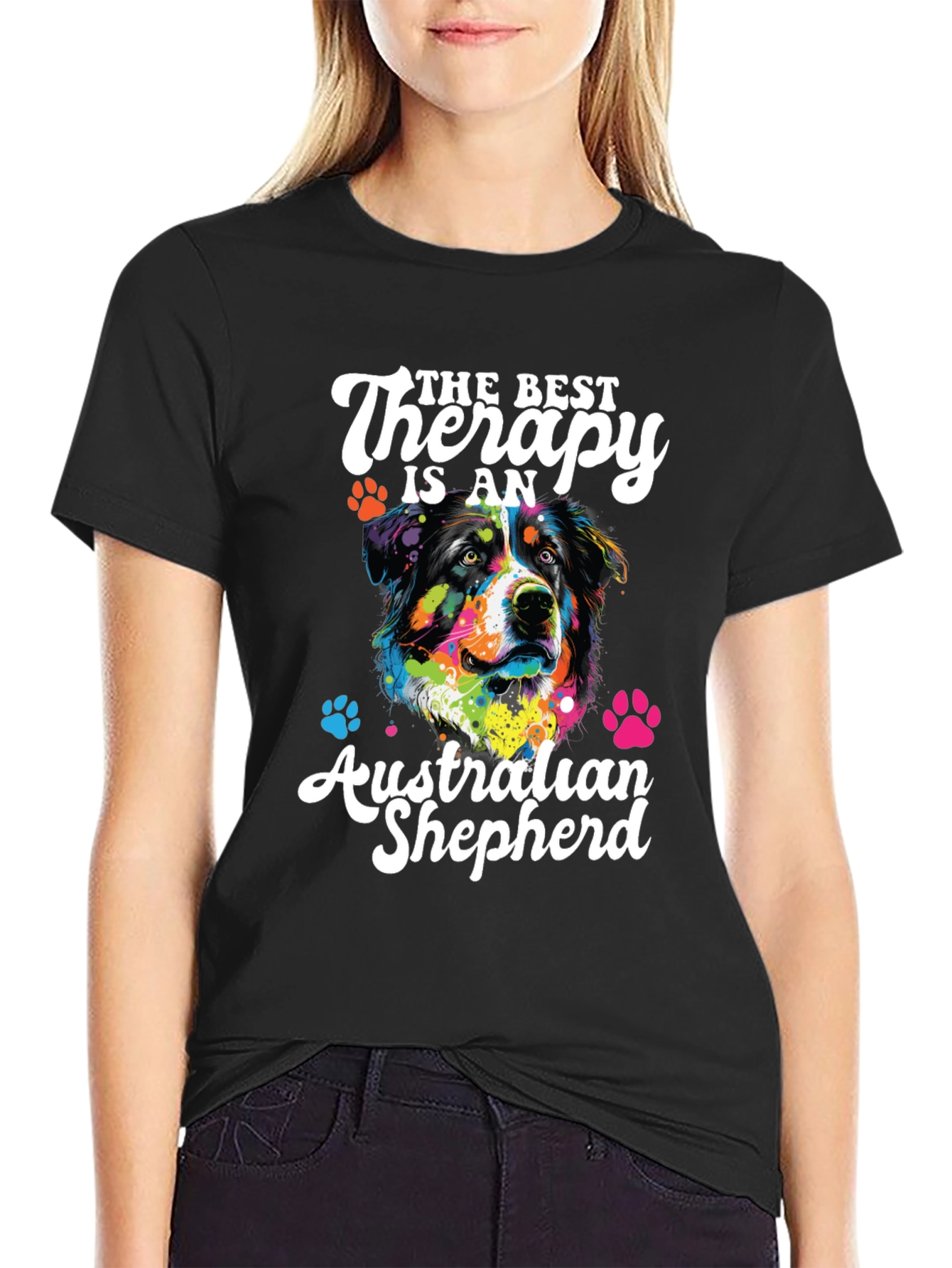 Australian Shepherd Therapy Dog T-Shirt