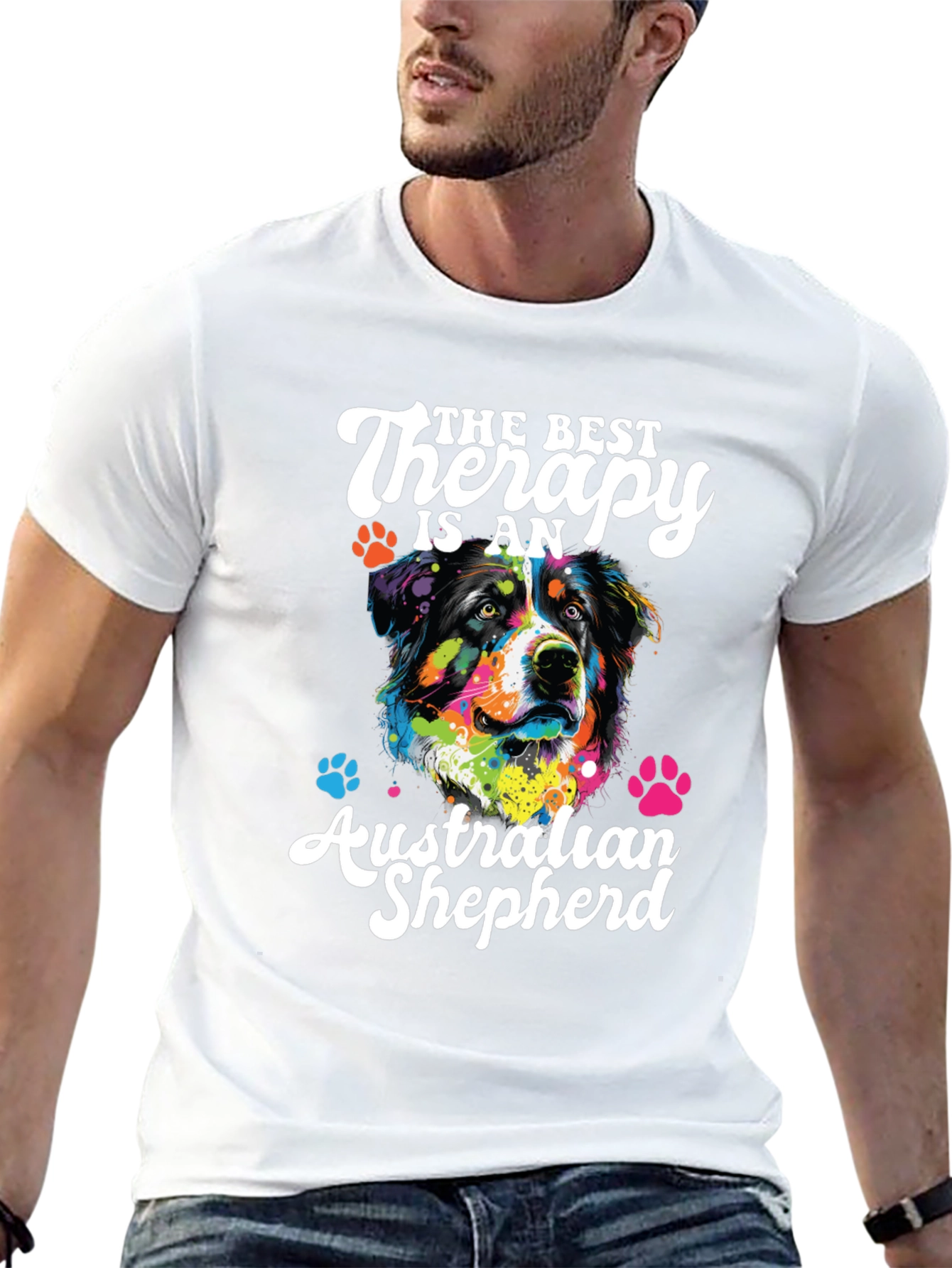 Australian Shepherd Therapy Dog T-Shirt