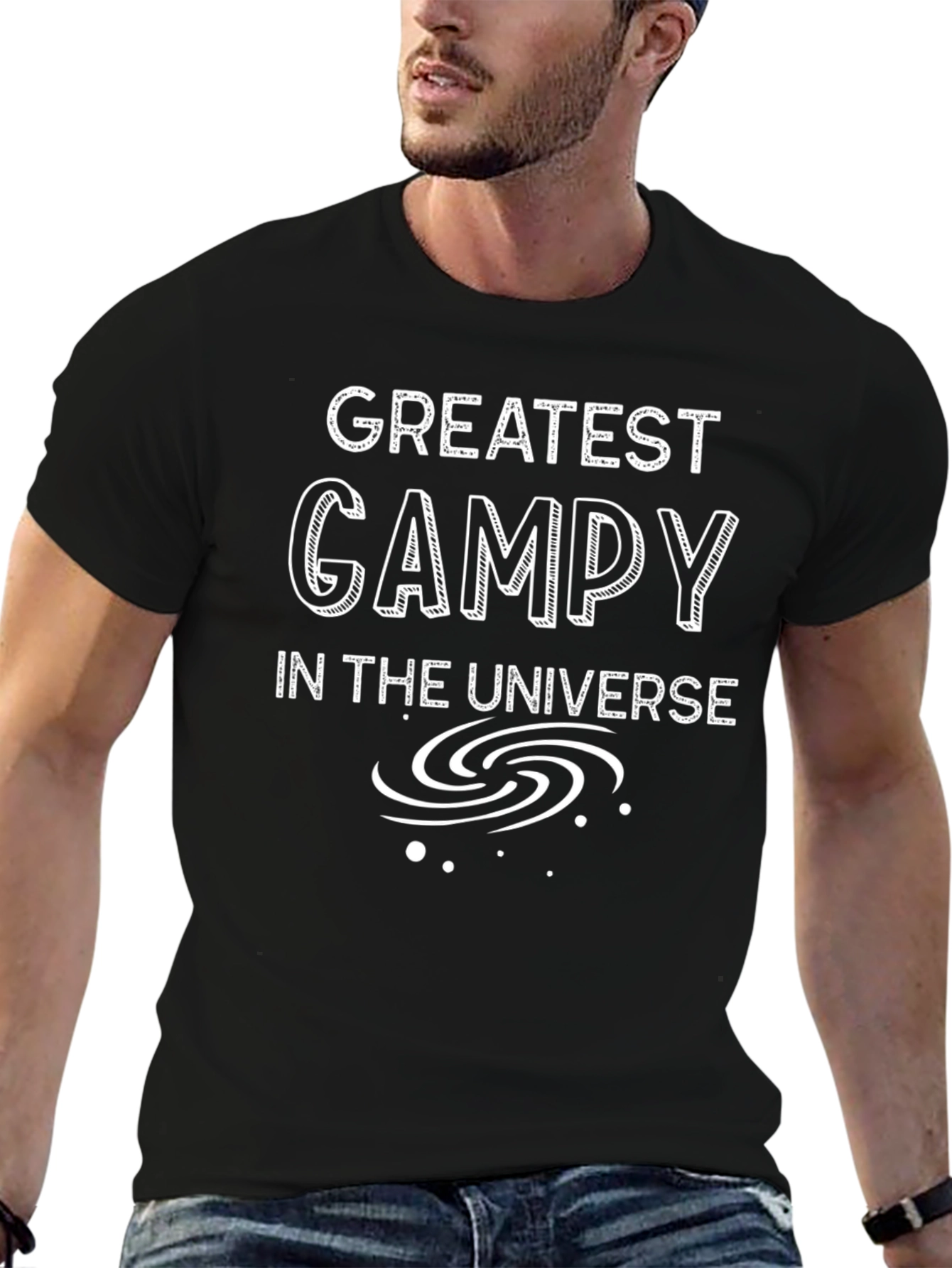 Greatest Gamppy in the Universe Black T-Shirt