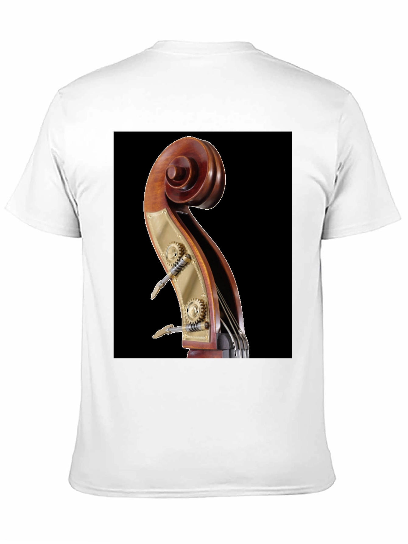 Bass Scroll Design T-Shirt - Music Lover Tee