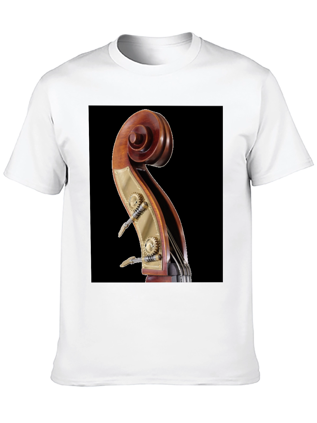 Bass Scroll Design T-Shirt - Music Lover Tee