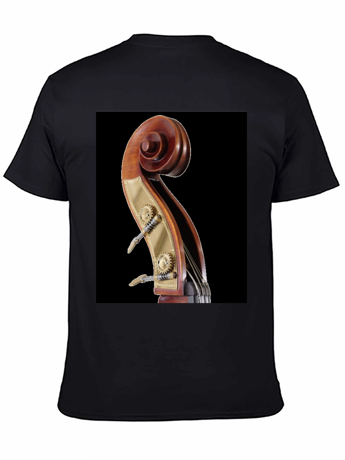 Bass Scroll Design T-Shirt - Music Lover Tee
