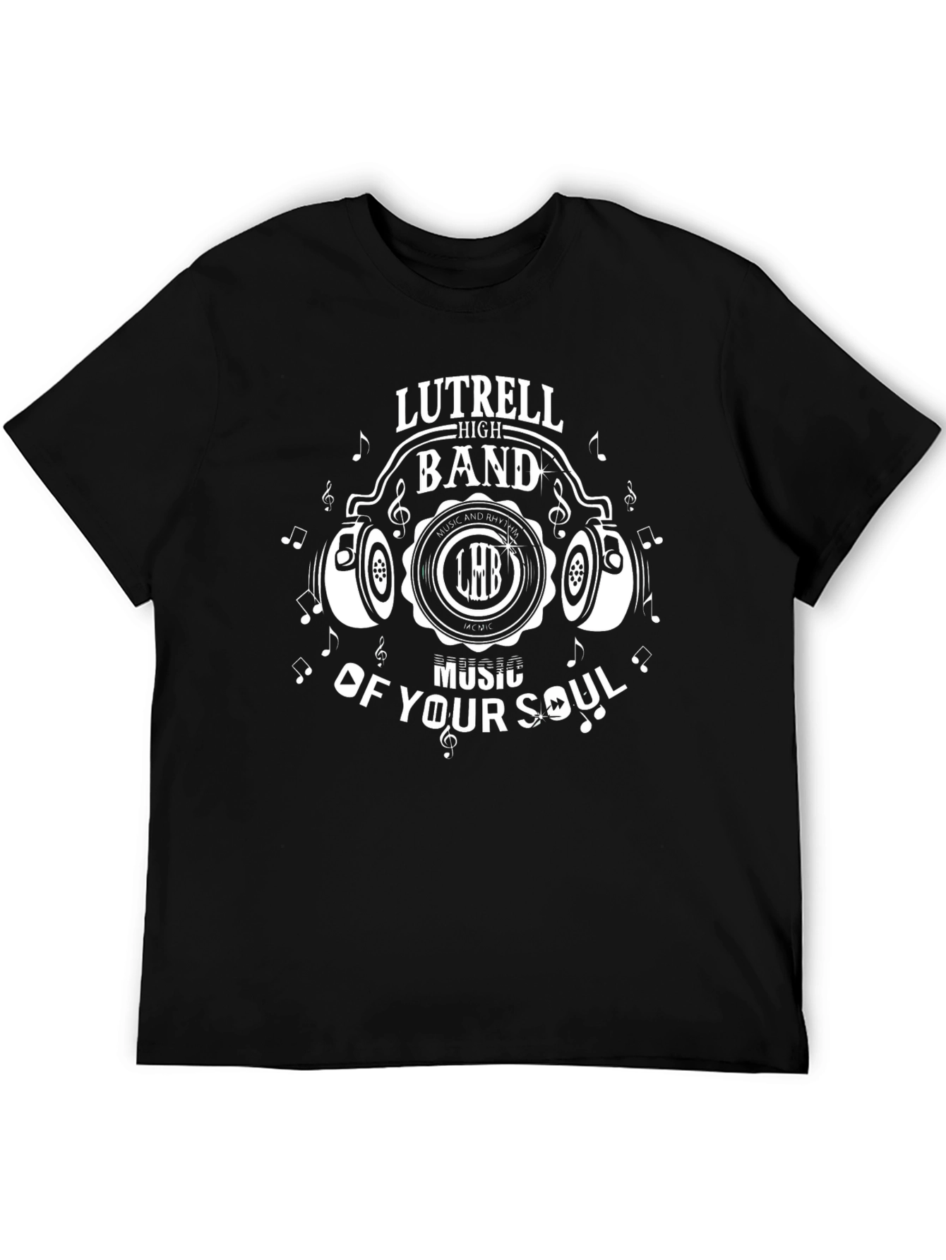 Luttrell High Band Black T-Shirt Music Lover Tee