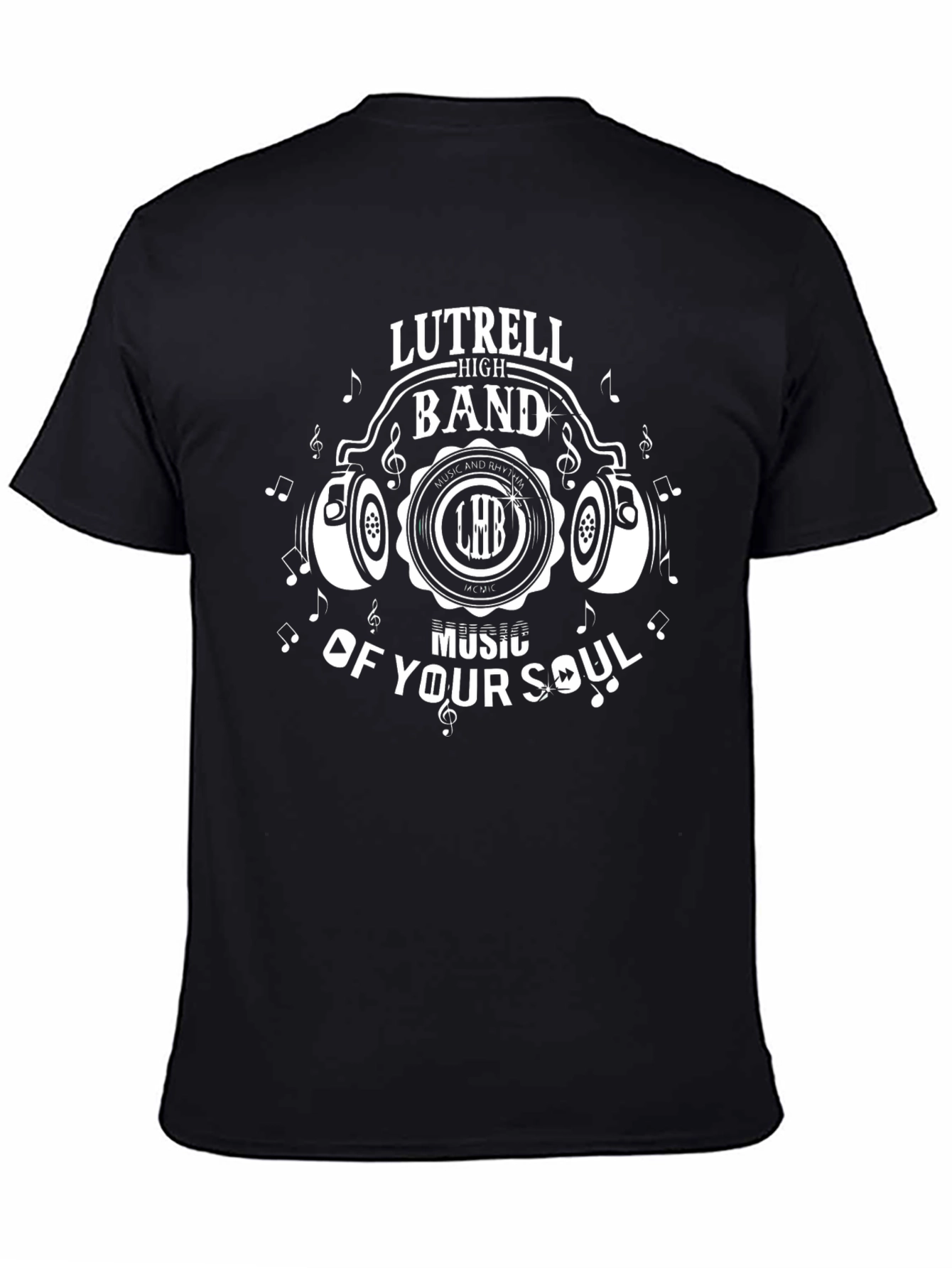 Luttrell High Band Black T-Shirt Music Lover Tee