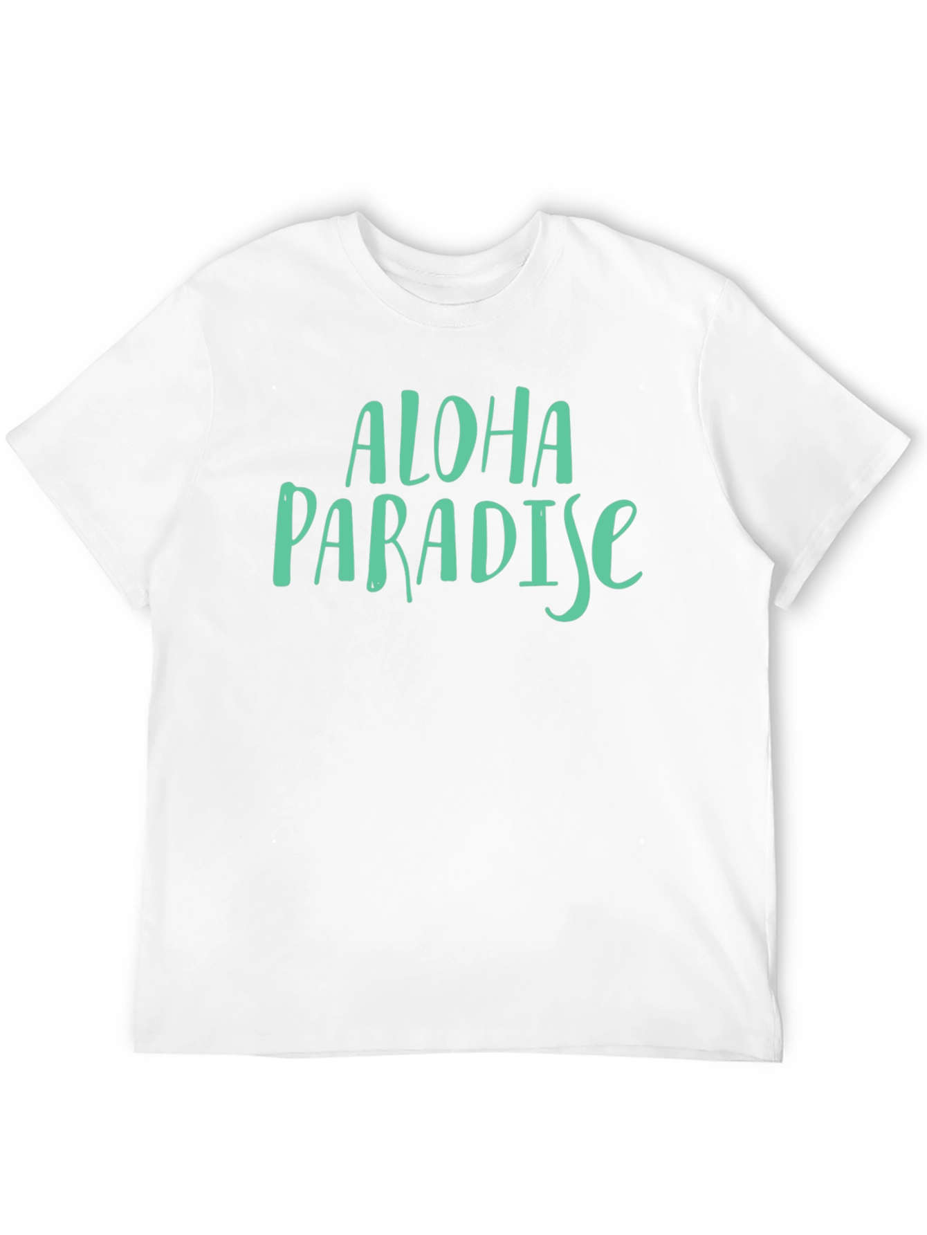 Aloha Paradise Graphic T-Shirt - Casual Black Tee