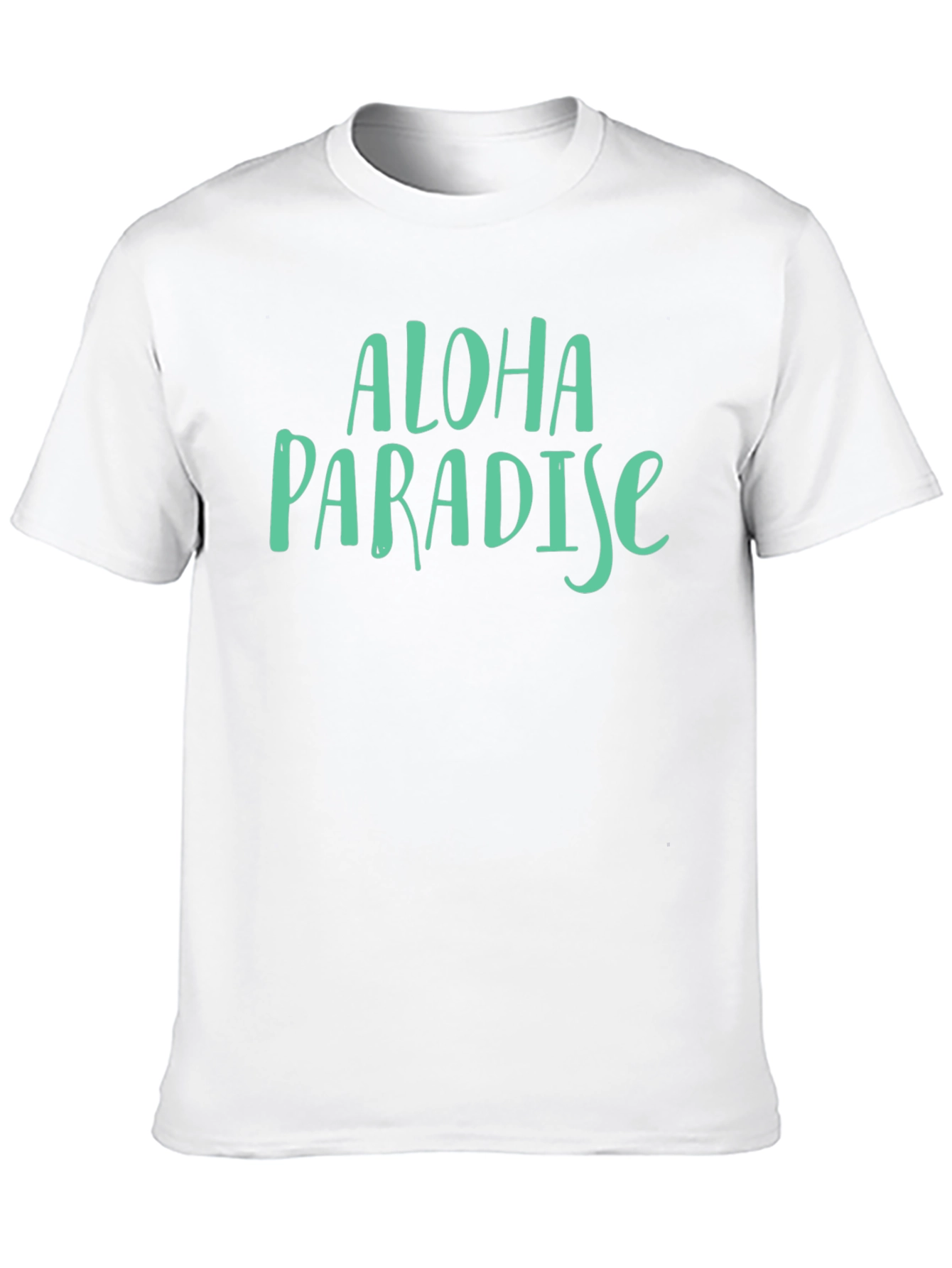 Aloha Paradise Graphic T-Shirt - Casual Black Tee