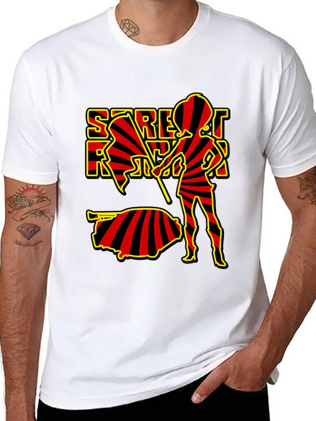 Saratov Russia T-Shirt - Striped Design