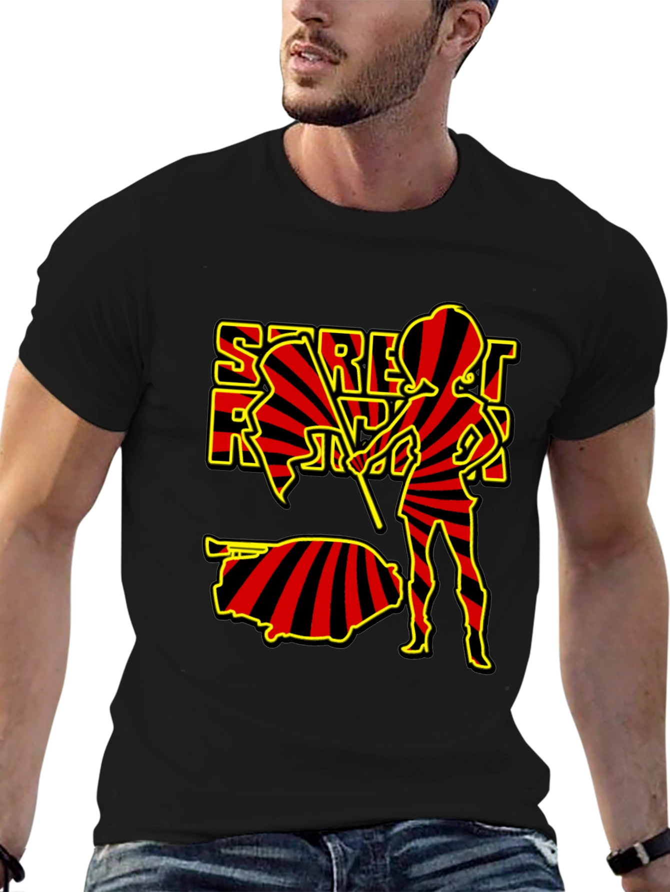 Saratov Russia T-Shirt - Striped Design