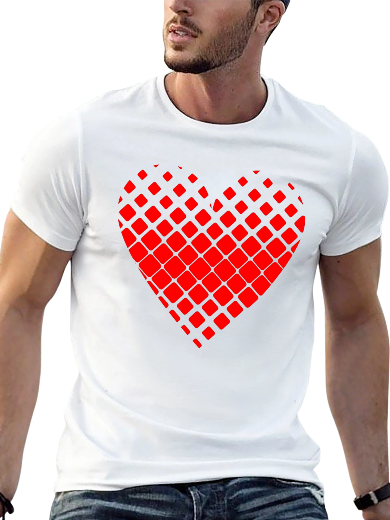 Heart Graphic T-Shirt - Black