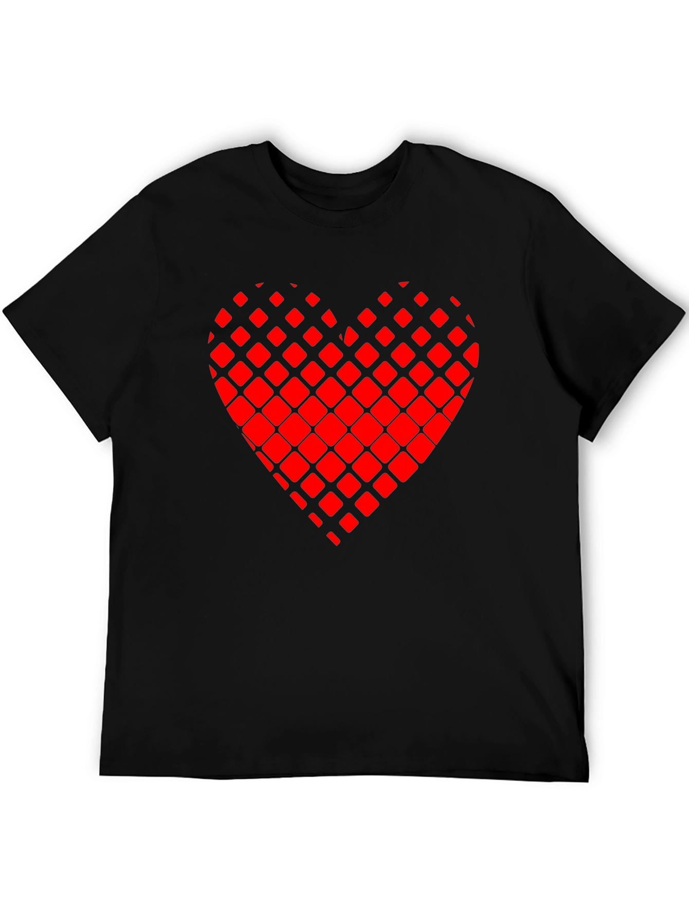Heart Graphic T-Shirt - Black