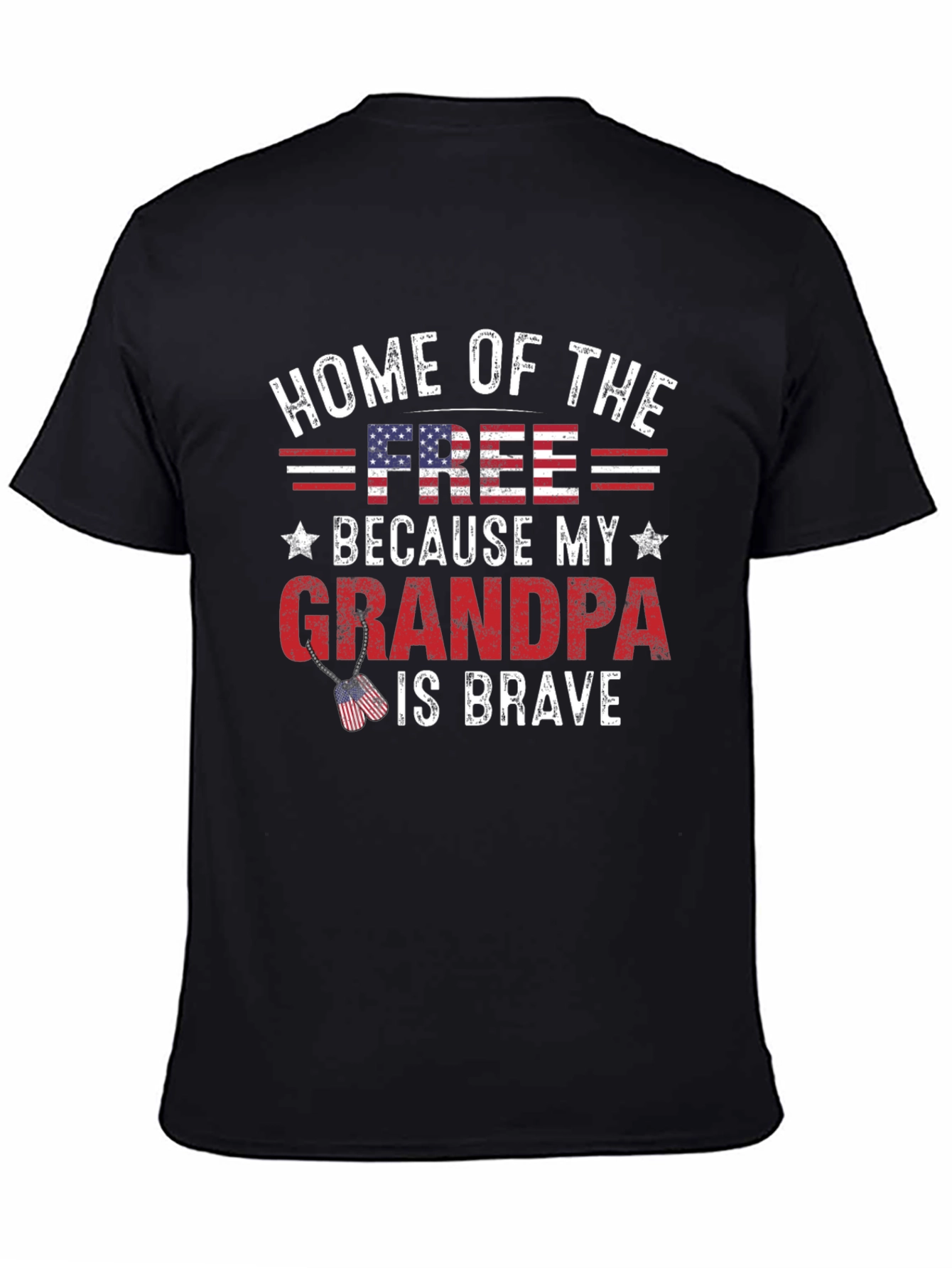 Home of the Free Grandpa T-Shirt