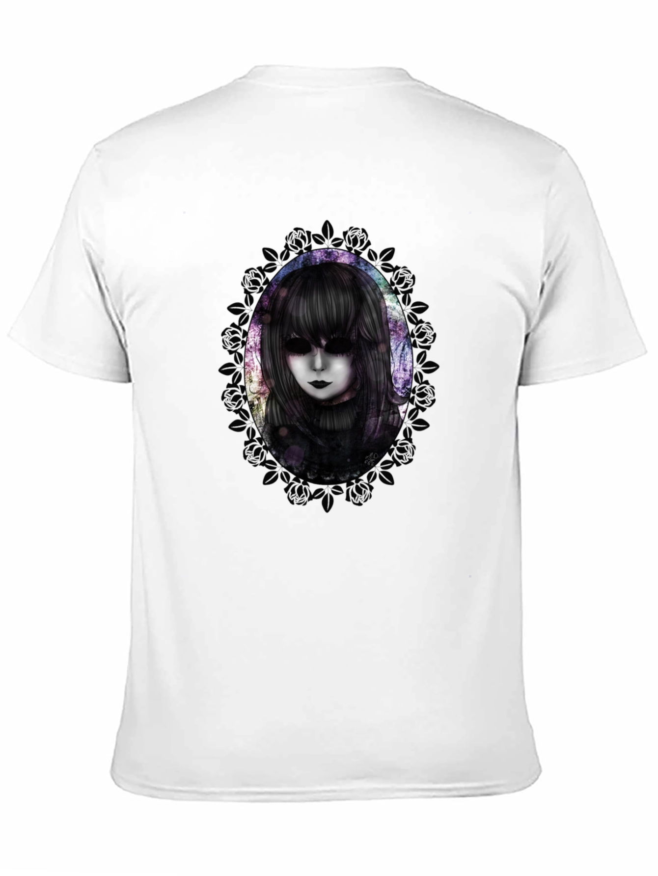 Gothic Doll Graphic Tee - Mens Black T-Shirt