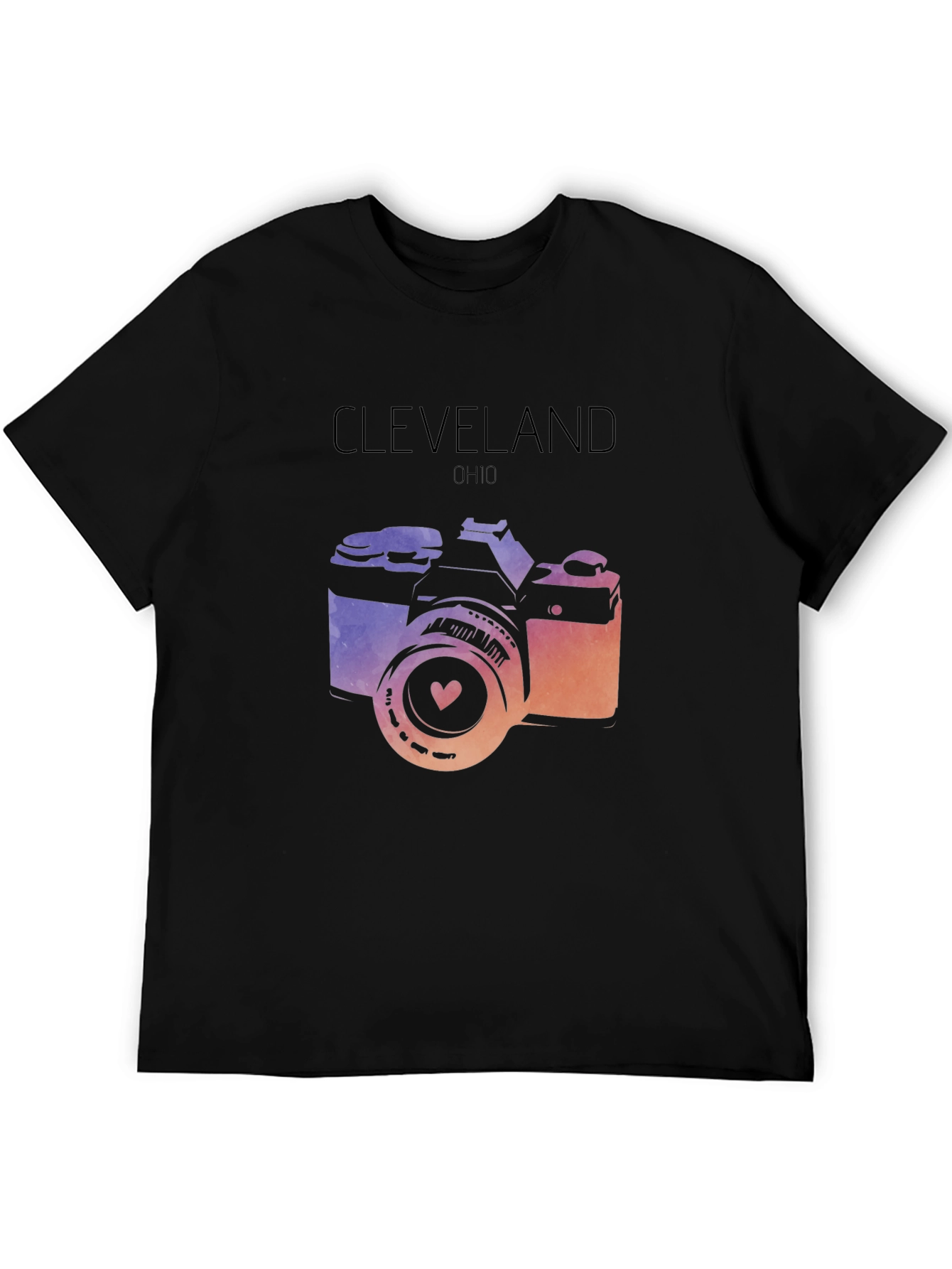 Cleveland Ohio Camera Graphic T-Shirt