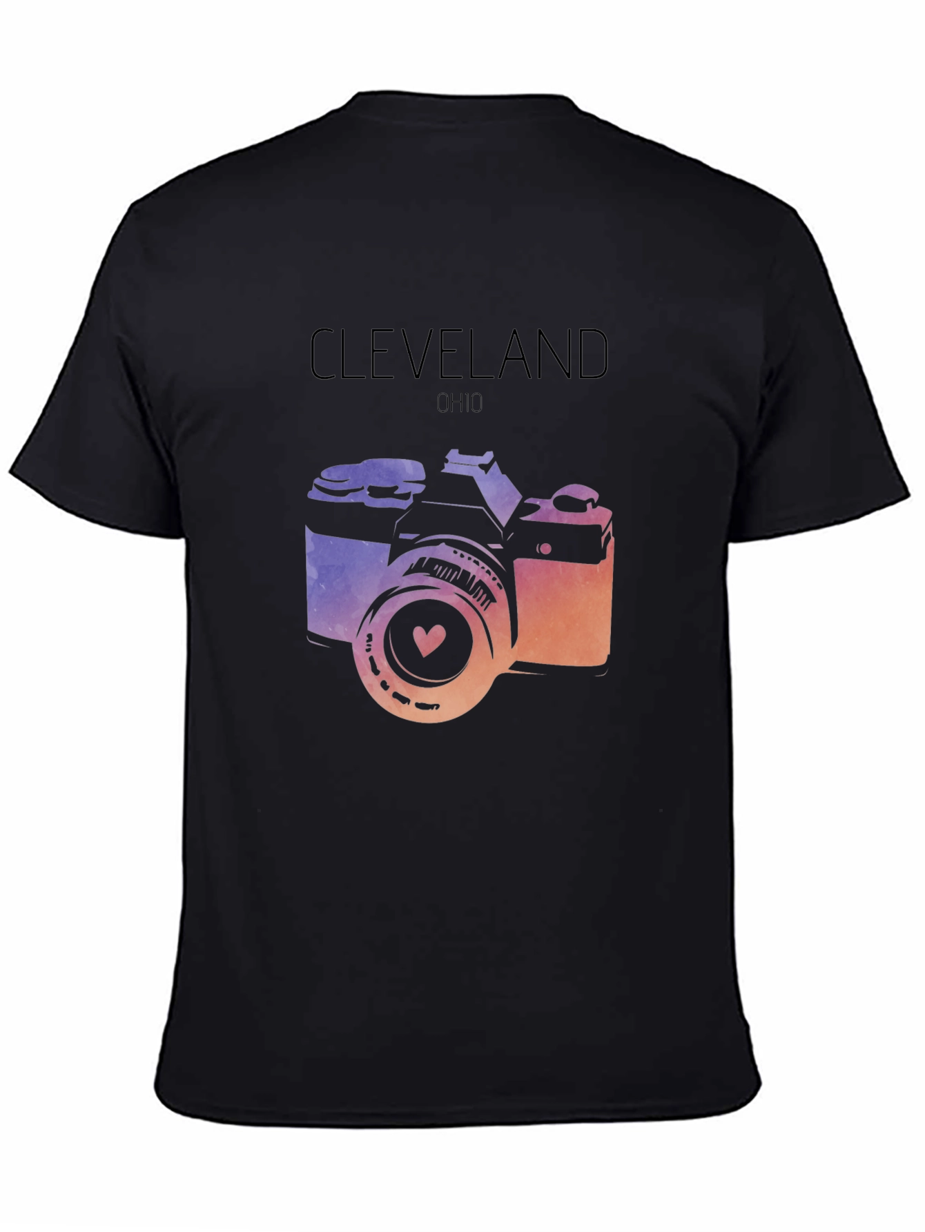 Cleveland Ohio Camera Graphic T-Shirt