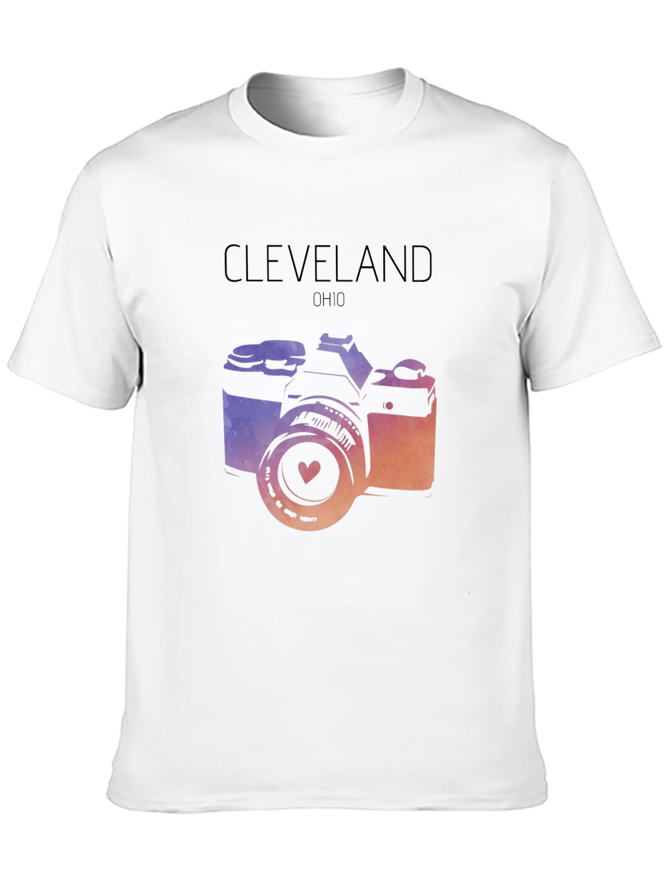 Cleveland Ohio Camera Graphic T-Shirt
