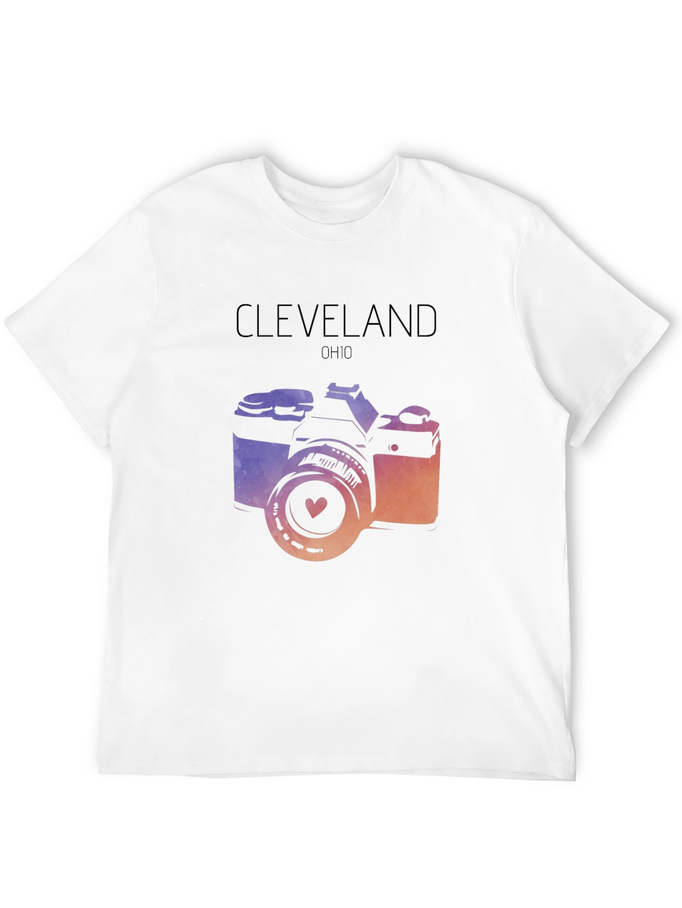 Cleveland Ohio Camera Graphic T-Shirt