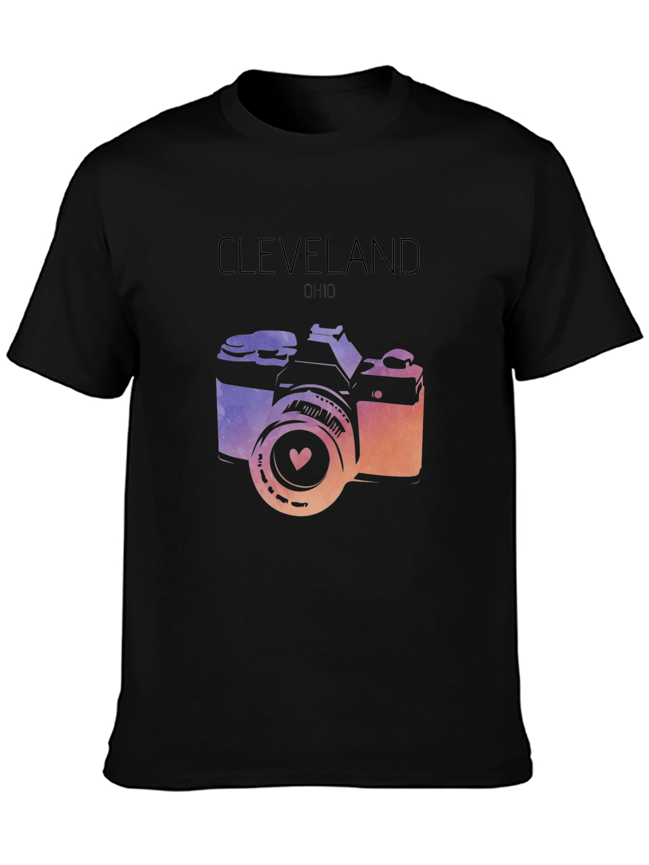 Cleveland Ohio Camera Graphic T-Shirt