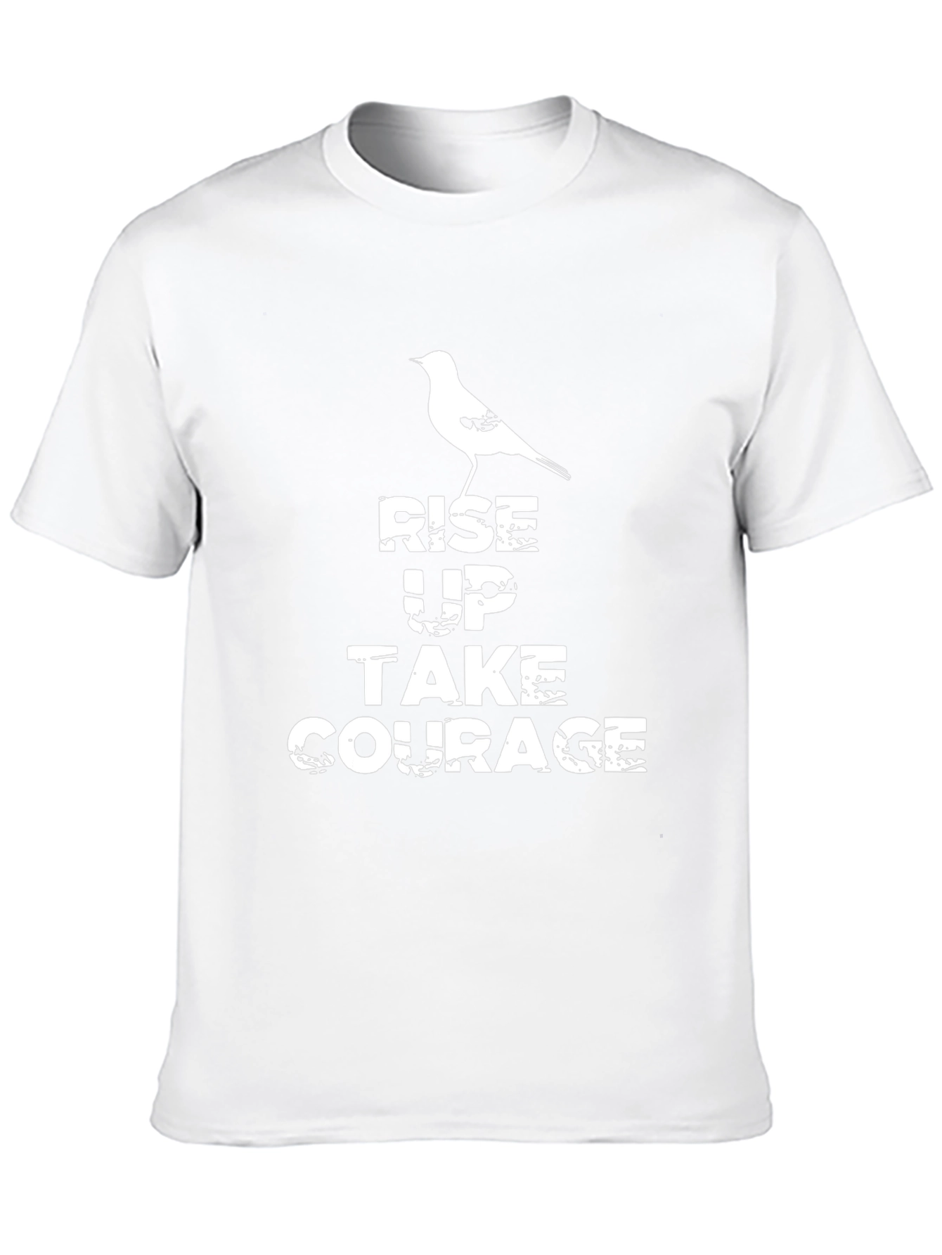 Rise Up Courage Tee - Motivational Graphic T-Shirt