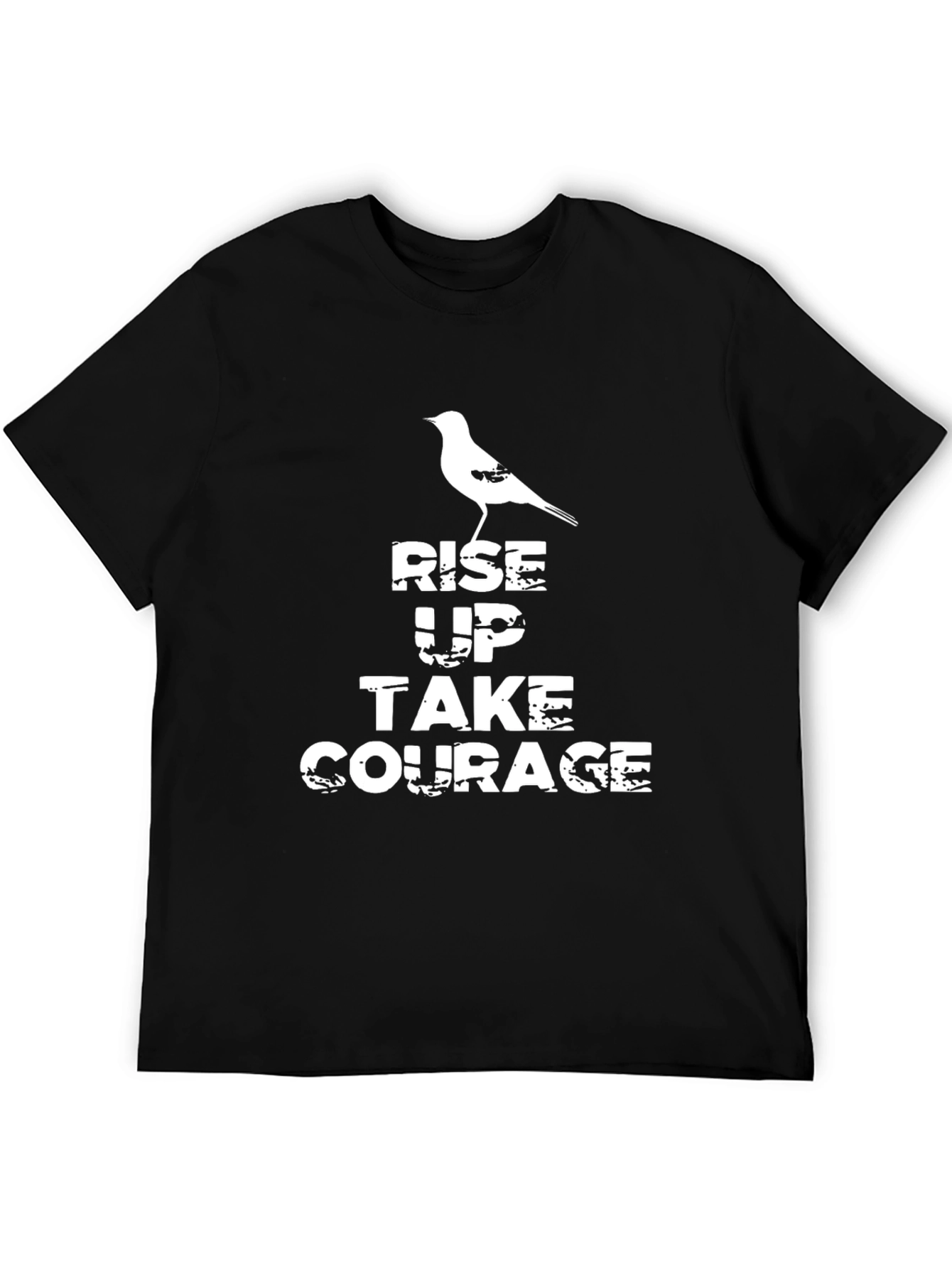 Rise Up Courage Tee - Motivational Graphic T-Shirt