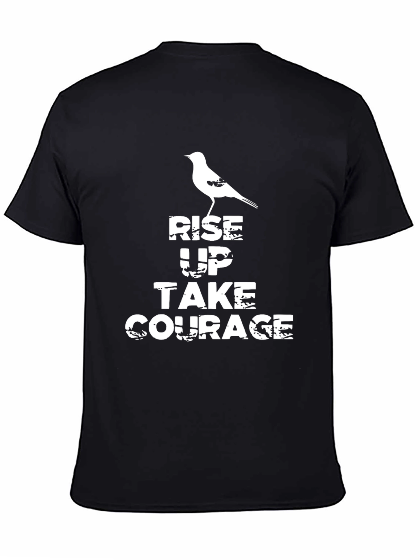 Rise Up Courage Tee - Motivational Graphic T-Shirt